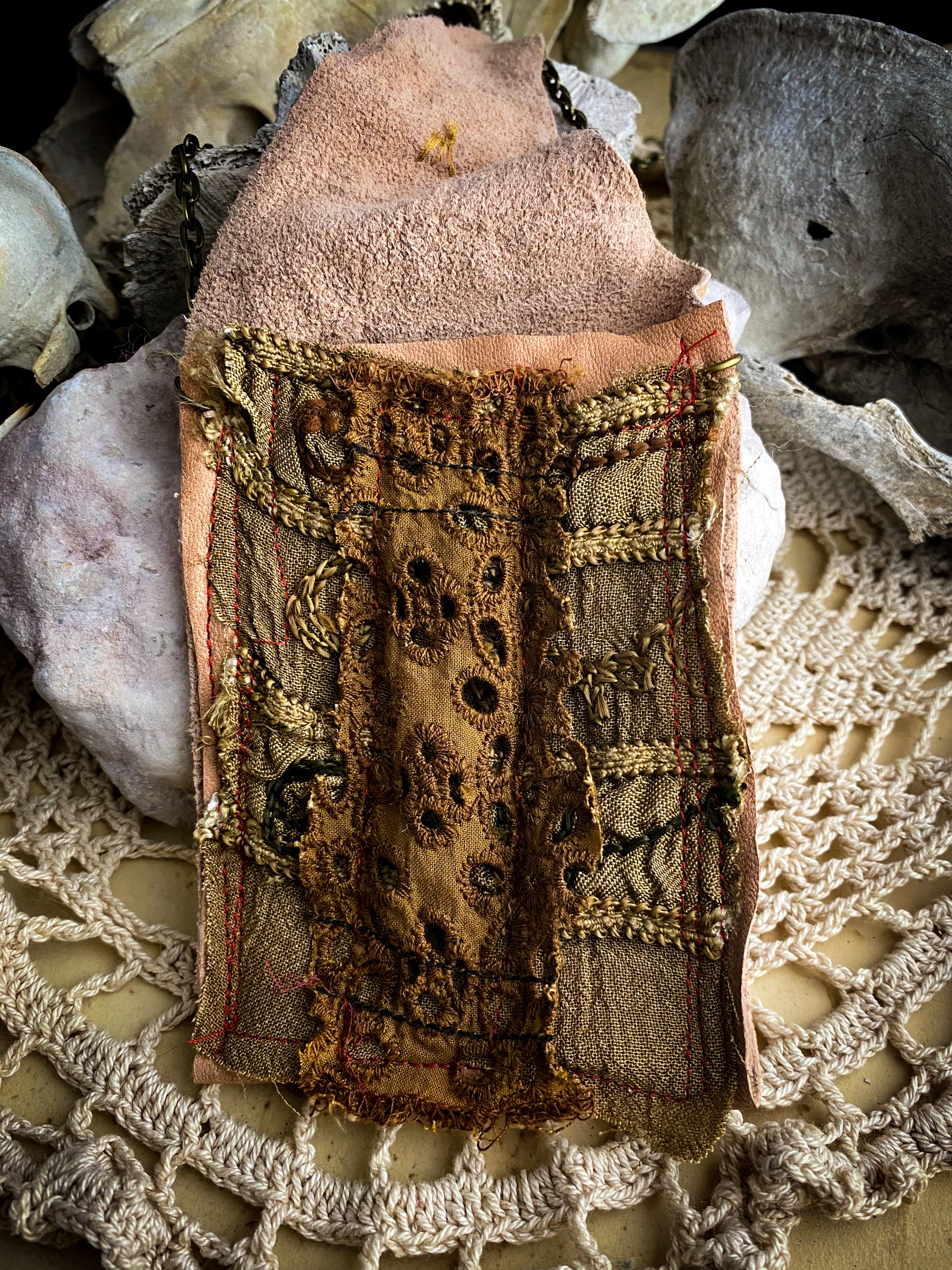 Sacred Conjure Bag - Medicine Pouch - Mojo or Gris Gris Necklace