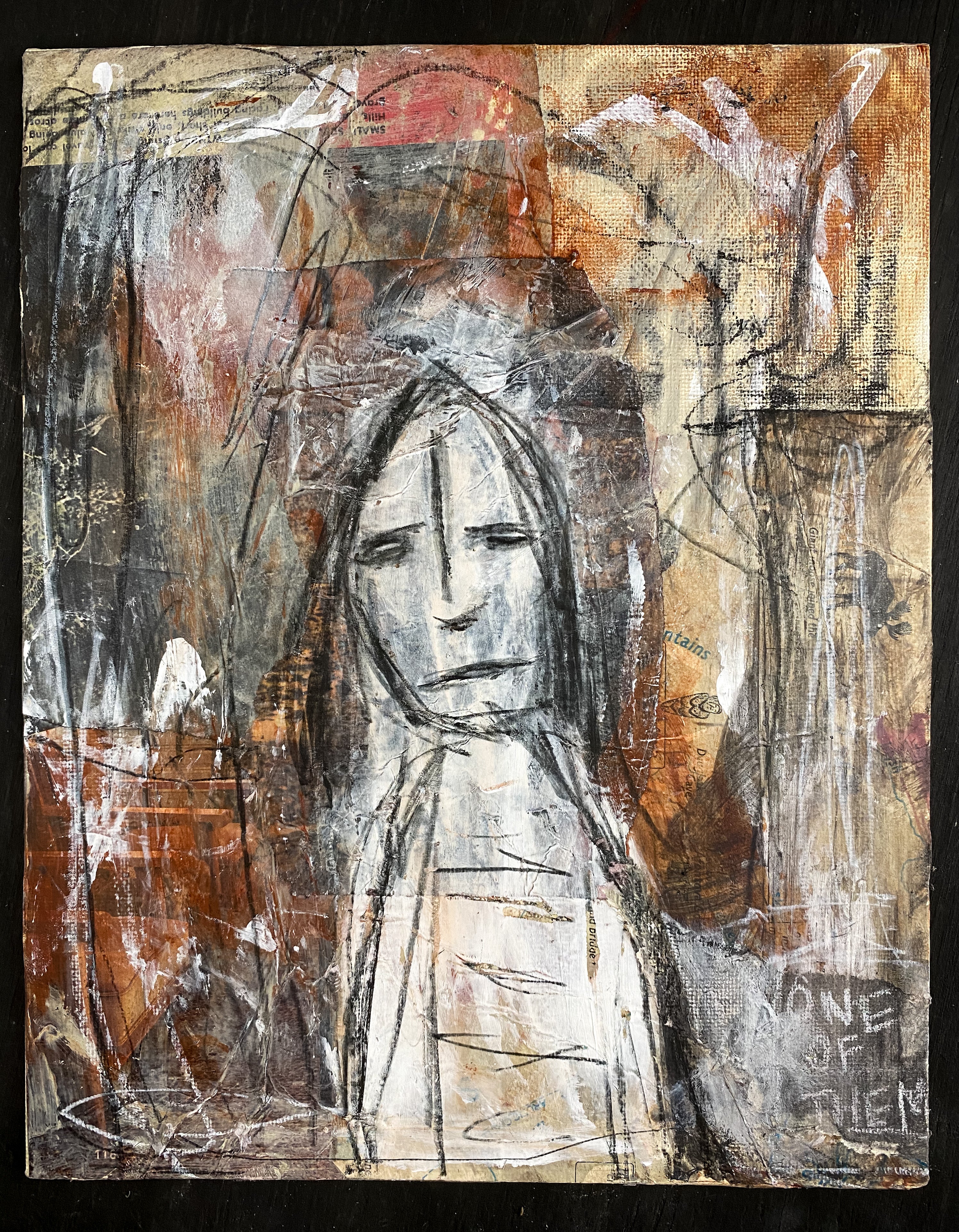 (N)ONE OF THEM - Original Mixed Media Collage