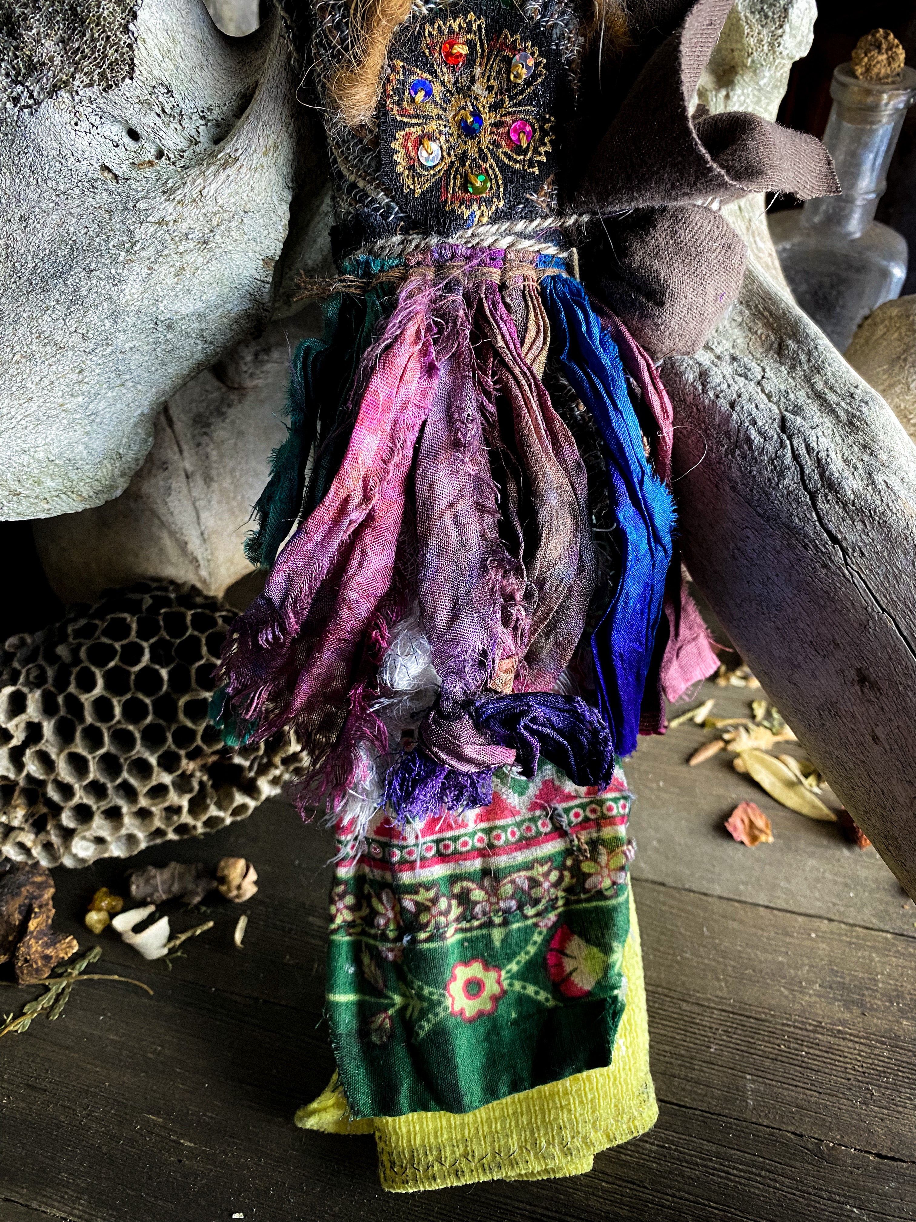 Conjure Doll for Illumination, Sacred Living, Peace and Transformation - Spirit Doll - Medicine Doll - JuJu Doll