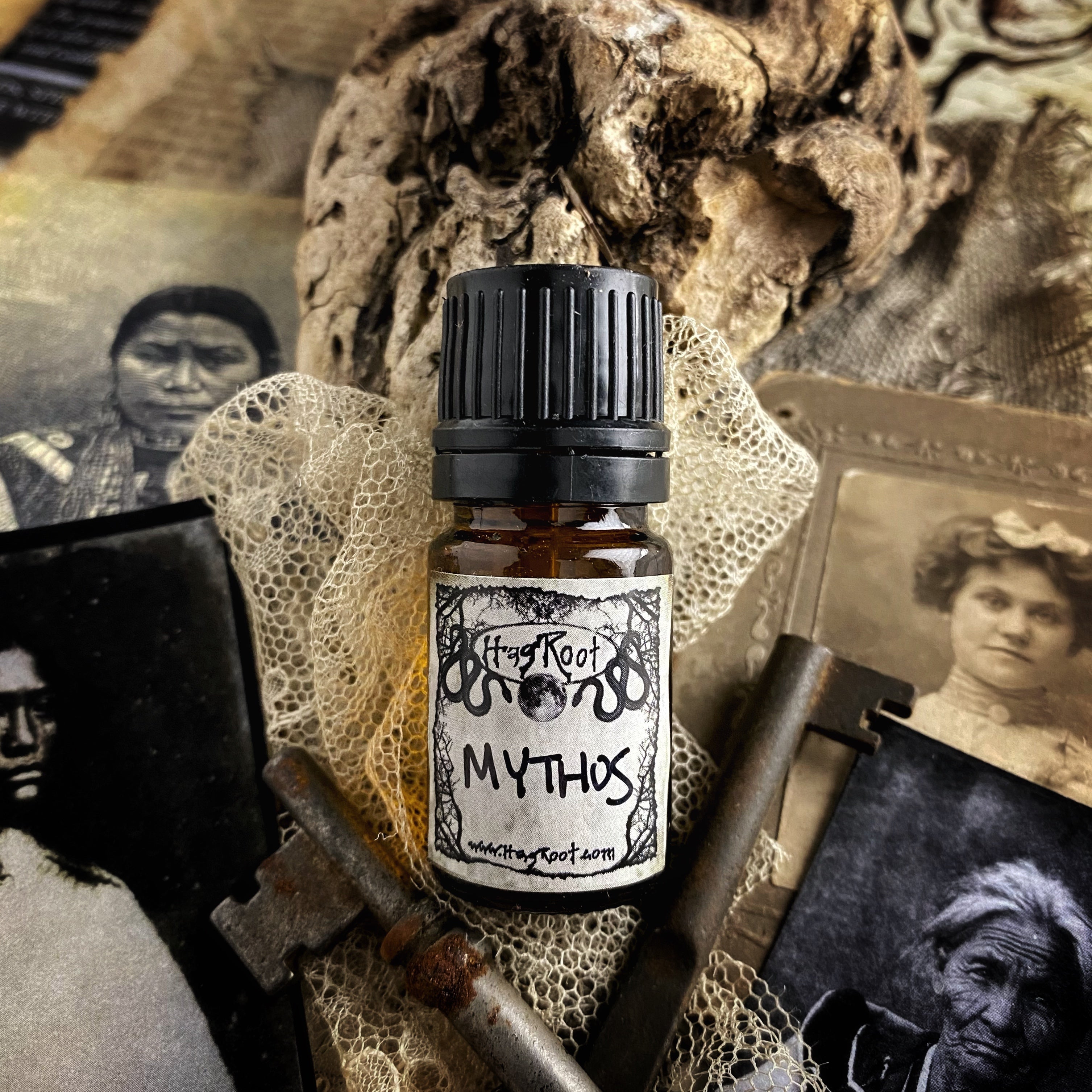 MYTHOS-(Pine, Mint, Vetiver, Frankincense, Cedar, Leather, Patchouli, Saffron)-Perfume, Cologne, Anointing, Ritual Oil