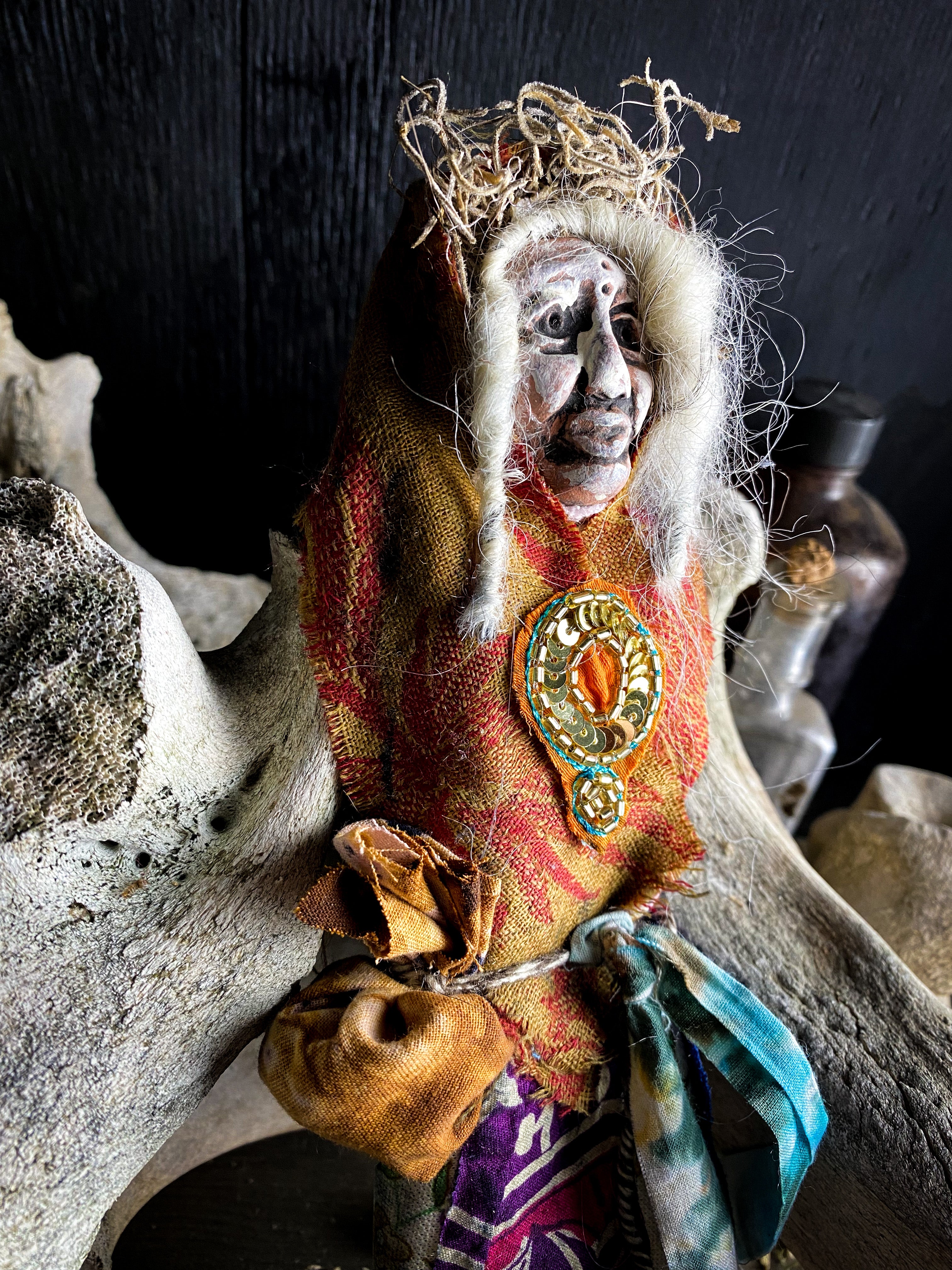 Conjure Doll for Sacred Visions, Creativity and Non-Attachment - Spirit Doll - Medicine Doll - JuJu Doll