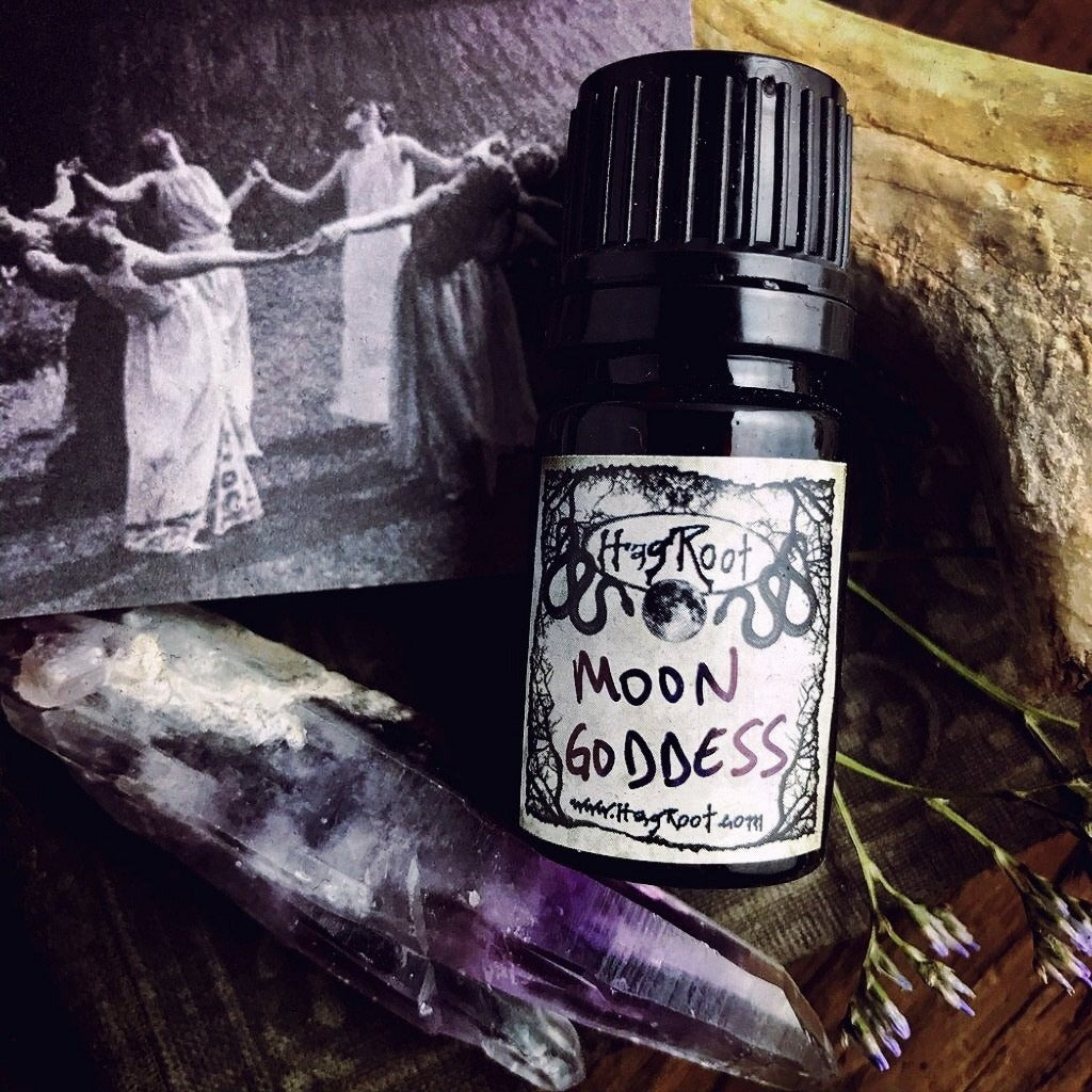 MOON GODDESS-(Moonflowers, White Musk, Fennel, Vetiver, Vanilla Bean, Spanish Moss)-Perfume, Cologne, Anointing, Ritual Oil
