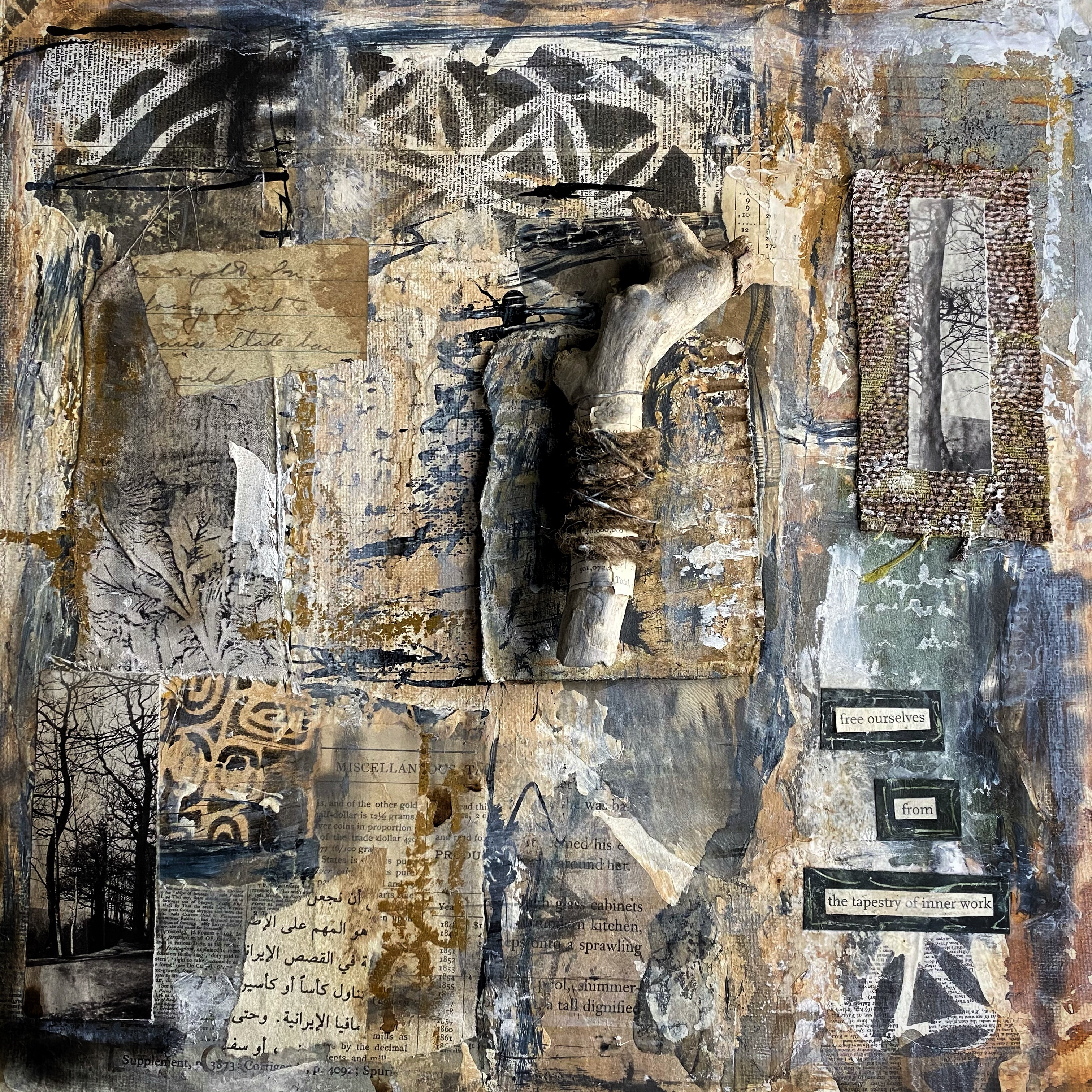 THE TAPESTRY - Original Mixed Media Collage