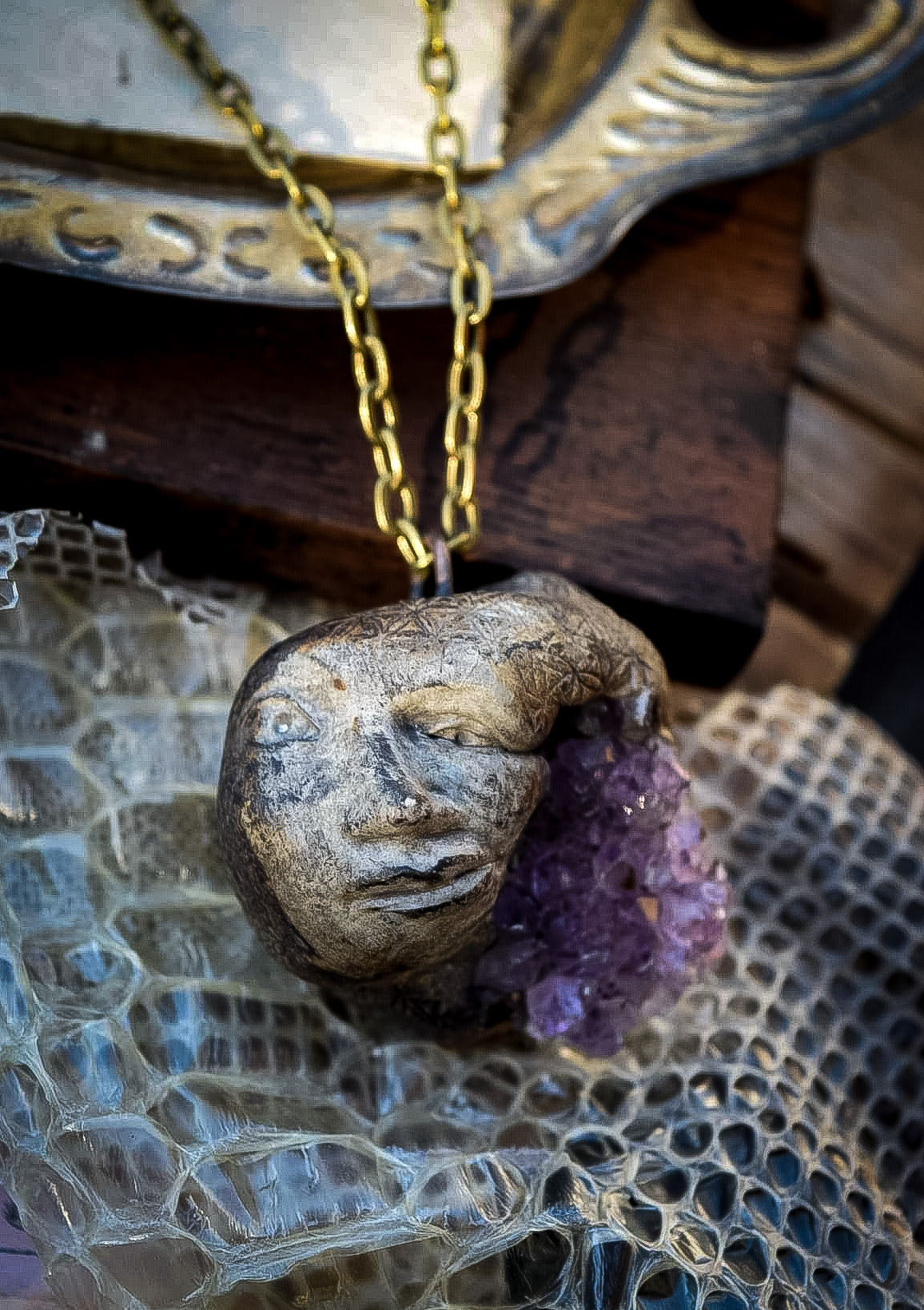 Freedom Necklace with Amethyst for Addiction, Toxic Relationships and Negative Thinking