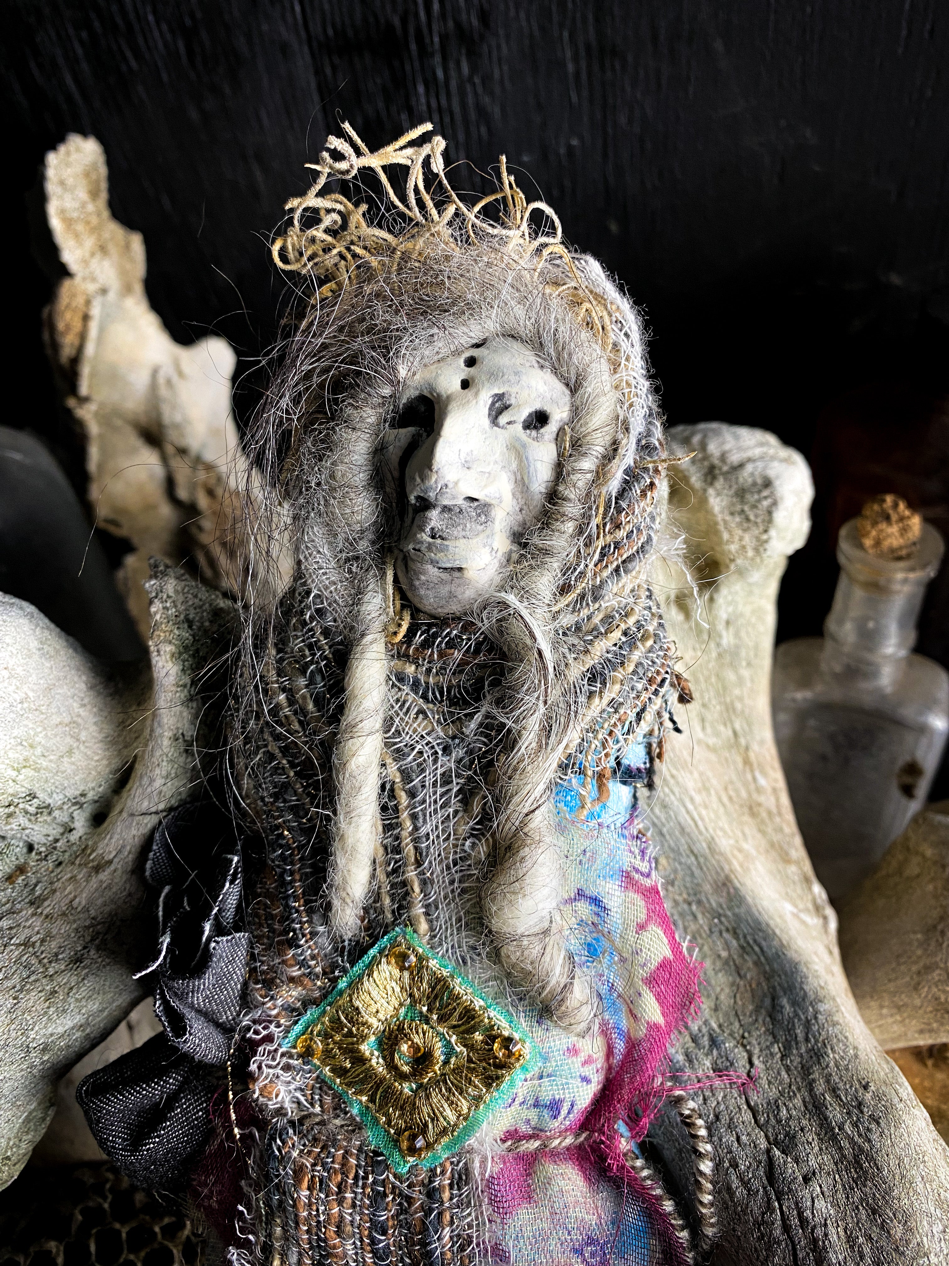 Conjure Doll for Peace, Authenticity and Wisdom - Spirit Doll - Medicine Doll - JuJu Doll