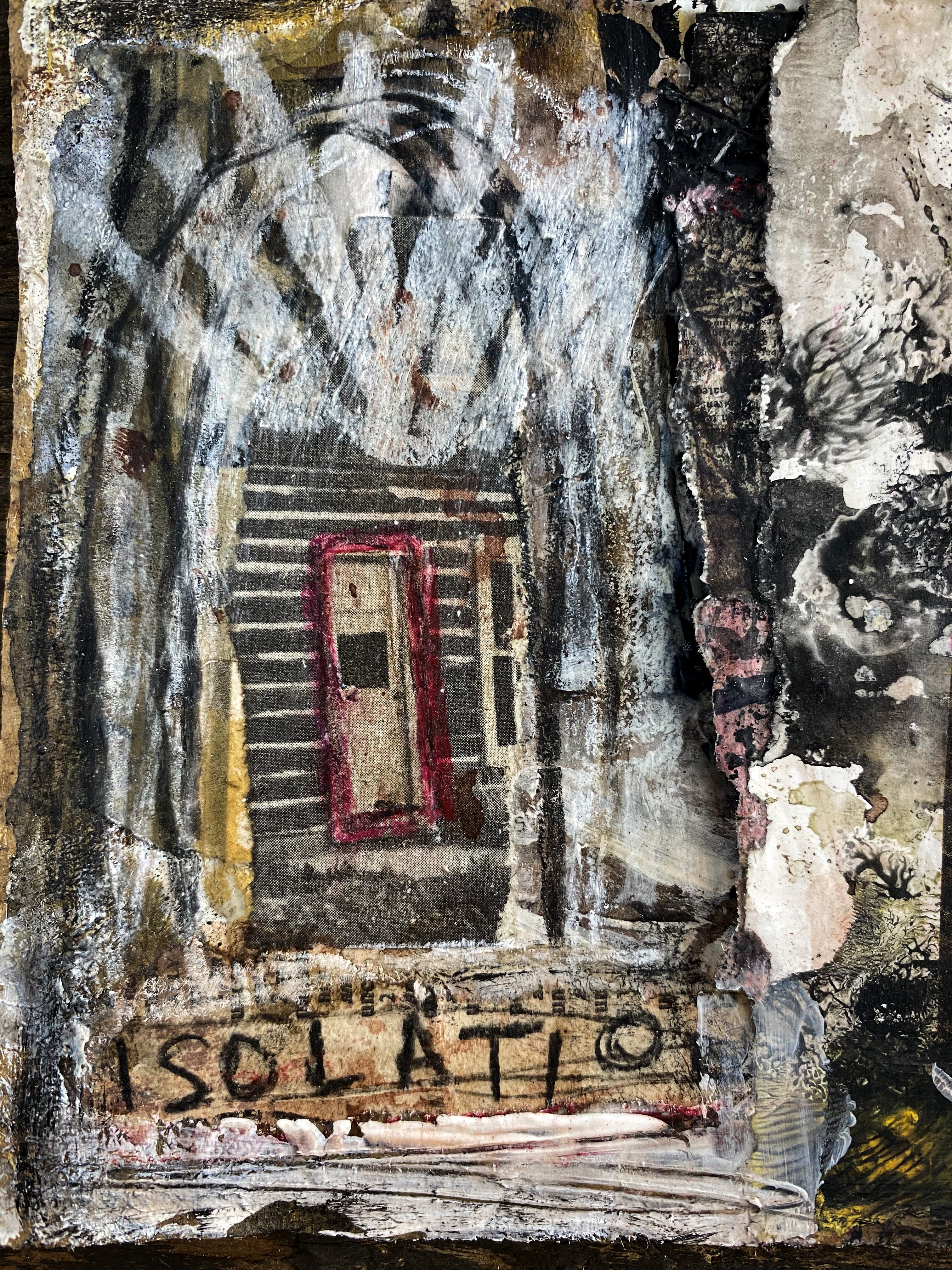 Isolation - Original Mixed Media Collage