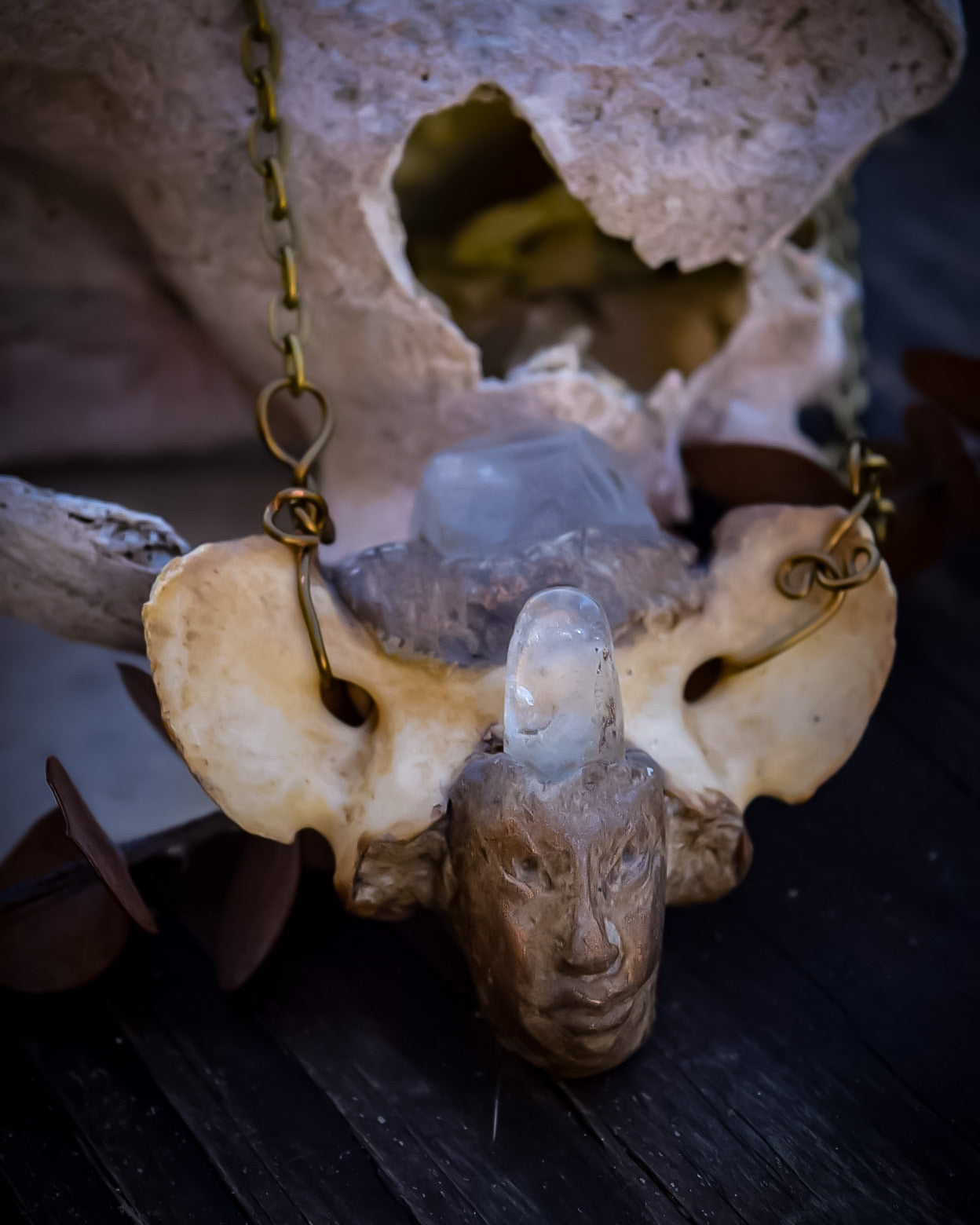 Expansion Necklace with Quartz Crystal for Travel Into the Other Realms and Into the Self