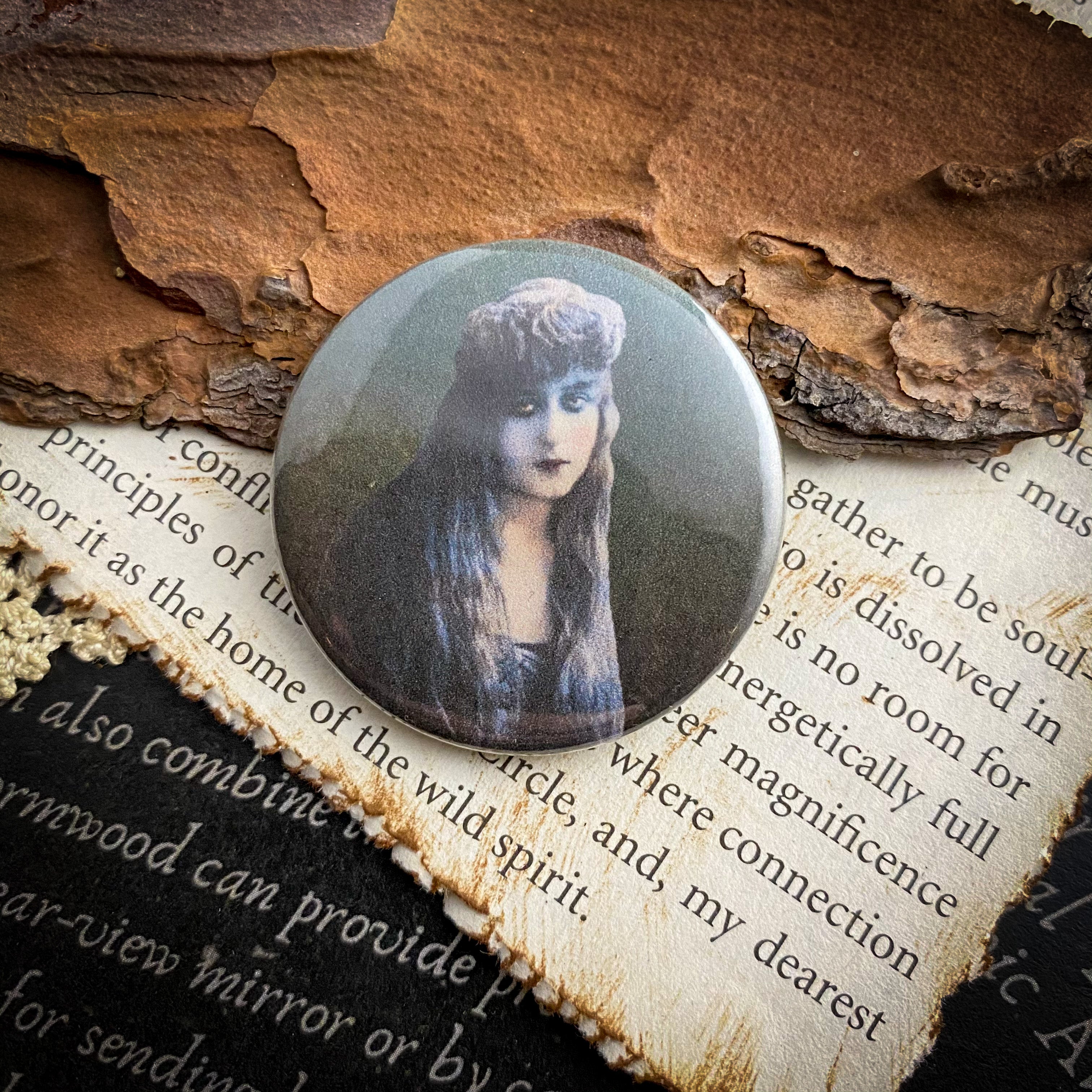 Dark Goddess - 1.5" Pin Back Button