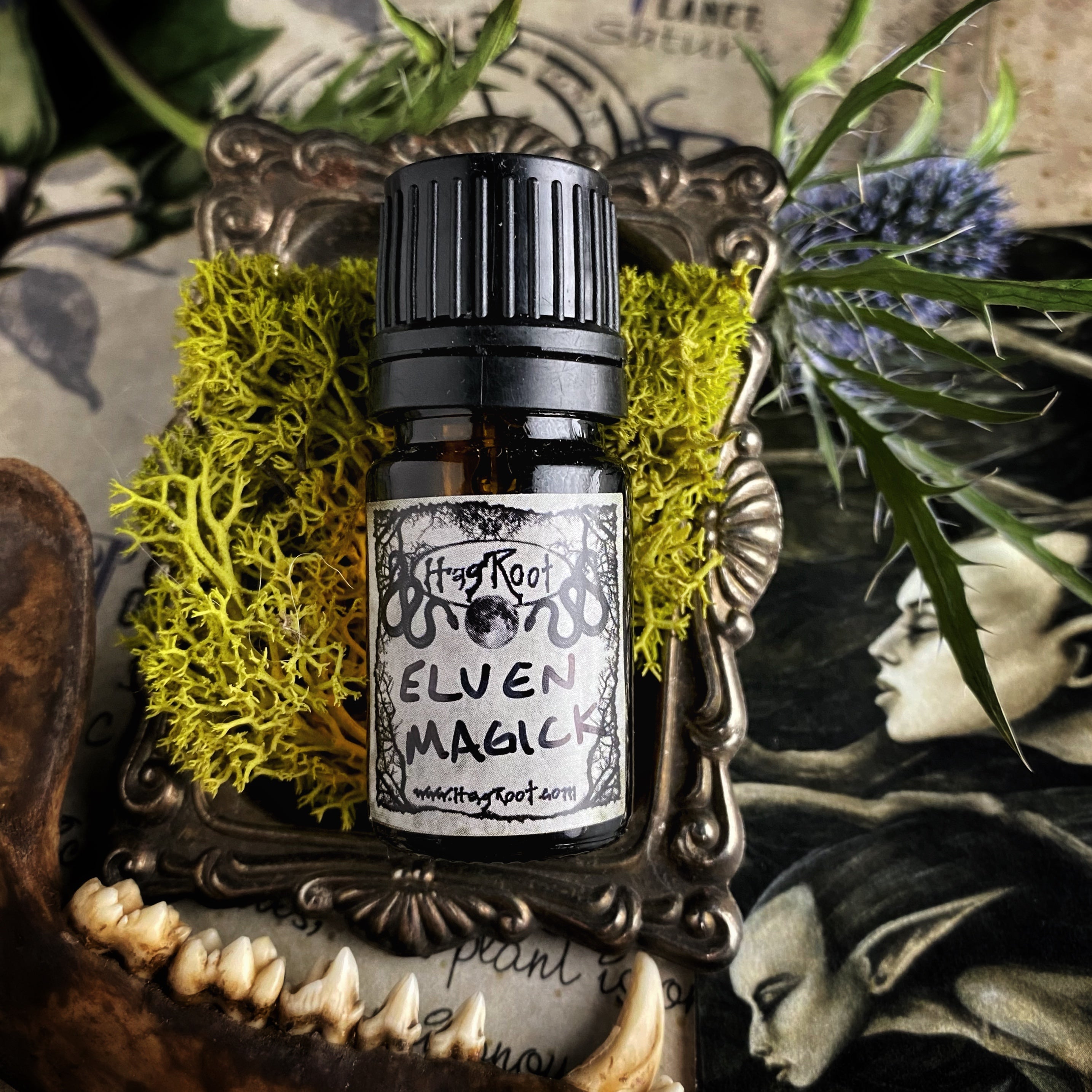 ELVEN MAGICK-(Pepperberry, Black Pine, Patchouli, Saffron, Frankincense, Black Grapes, Vetiver, Pumpkin)-Perfume, Cologne, Anointing, Ritual Oil