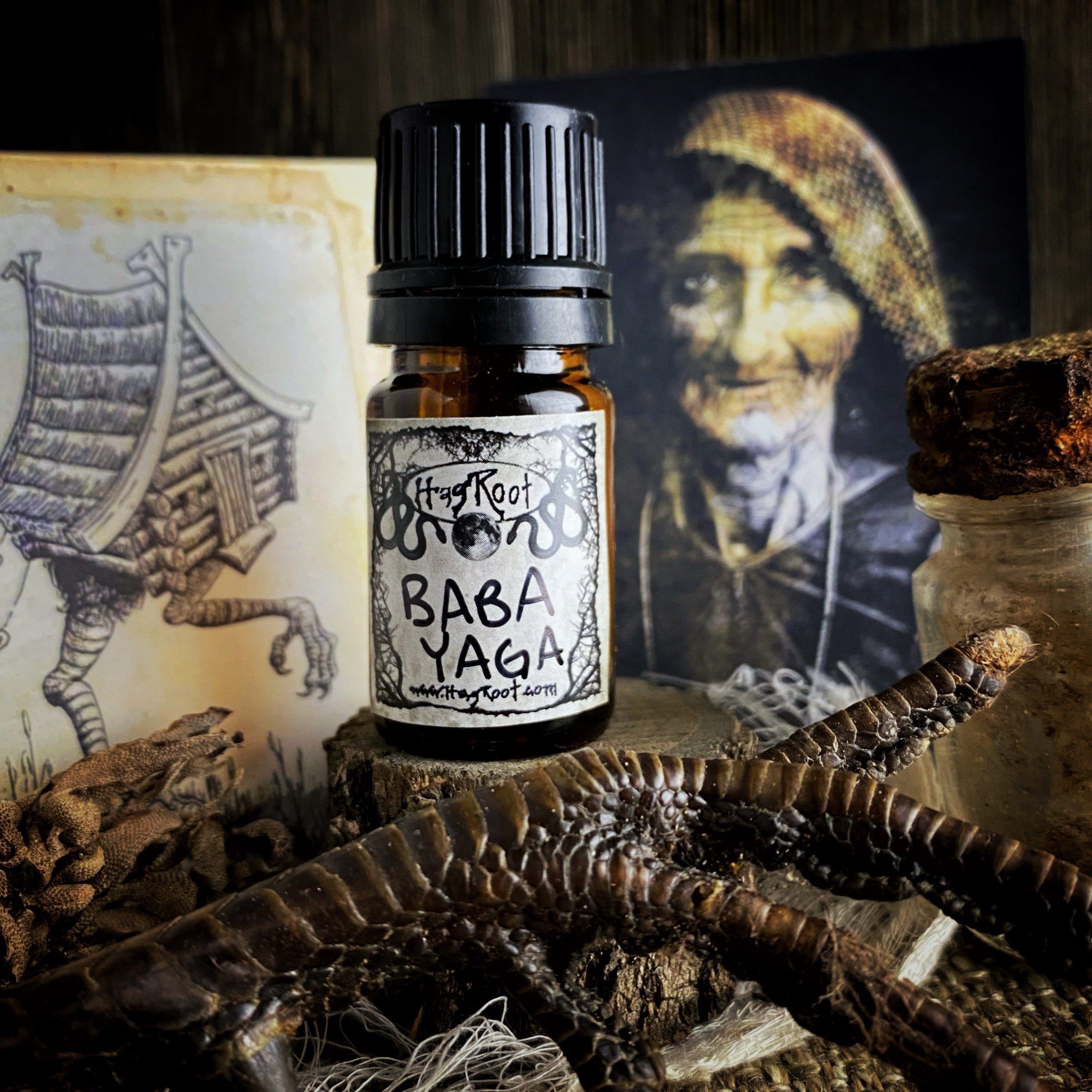 BABA YAGA-(Smoked Cedar, Amber, Nutmeg, Oakmoss, Pumpkin)-2021 Edition-Perfume, Cologne, Anointing, Ritual Oil