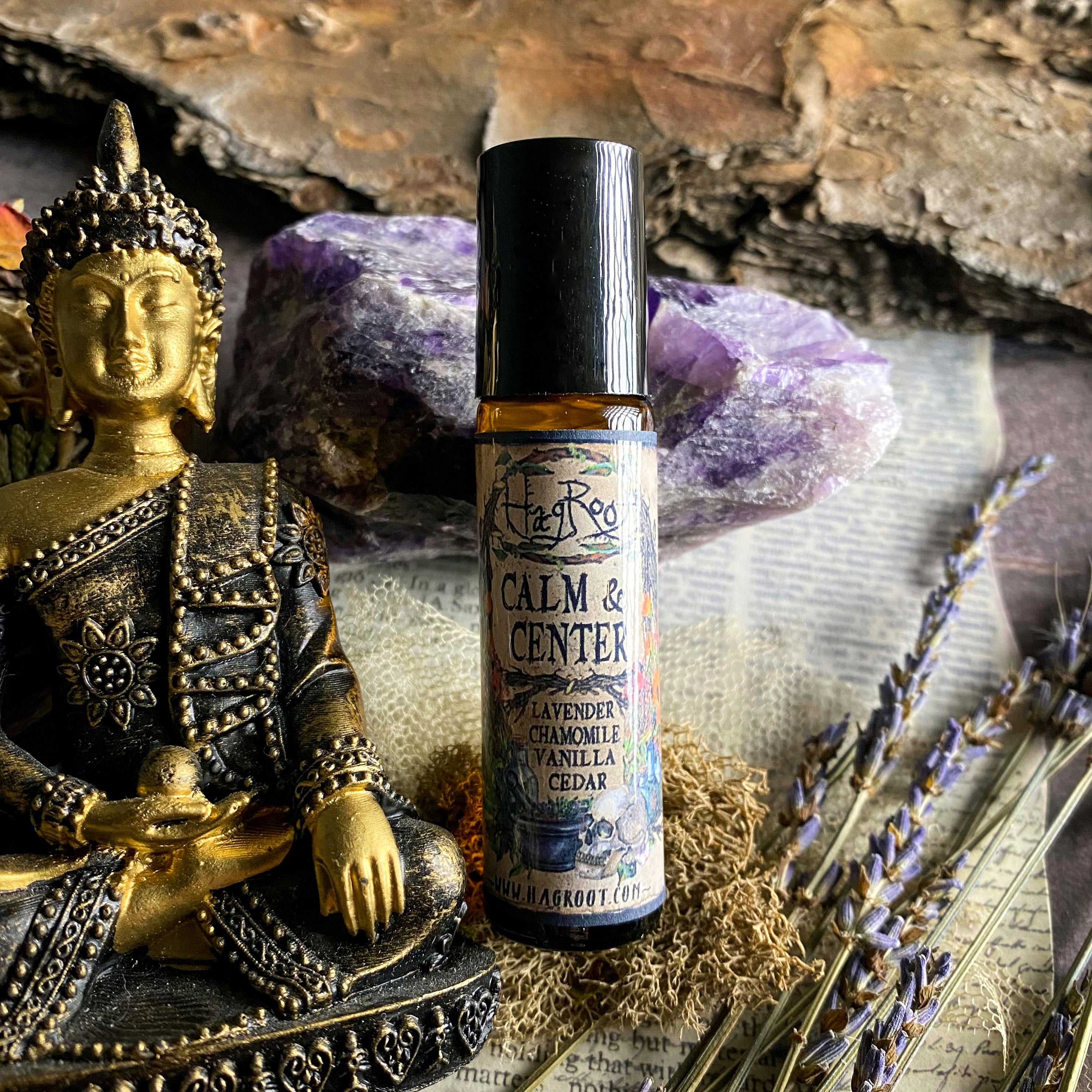 CALM & CENTER-Natural Herbal Roll On Oil for Stress, Anxiety and Tension