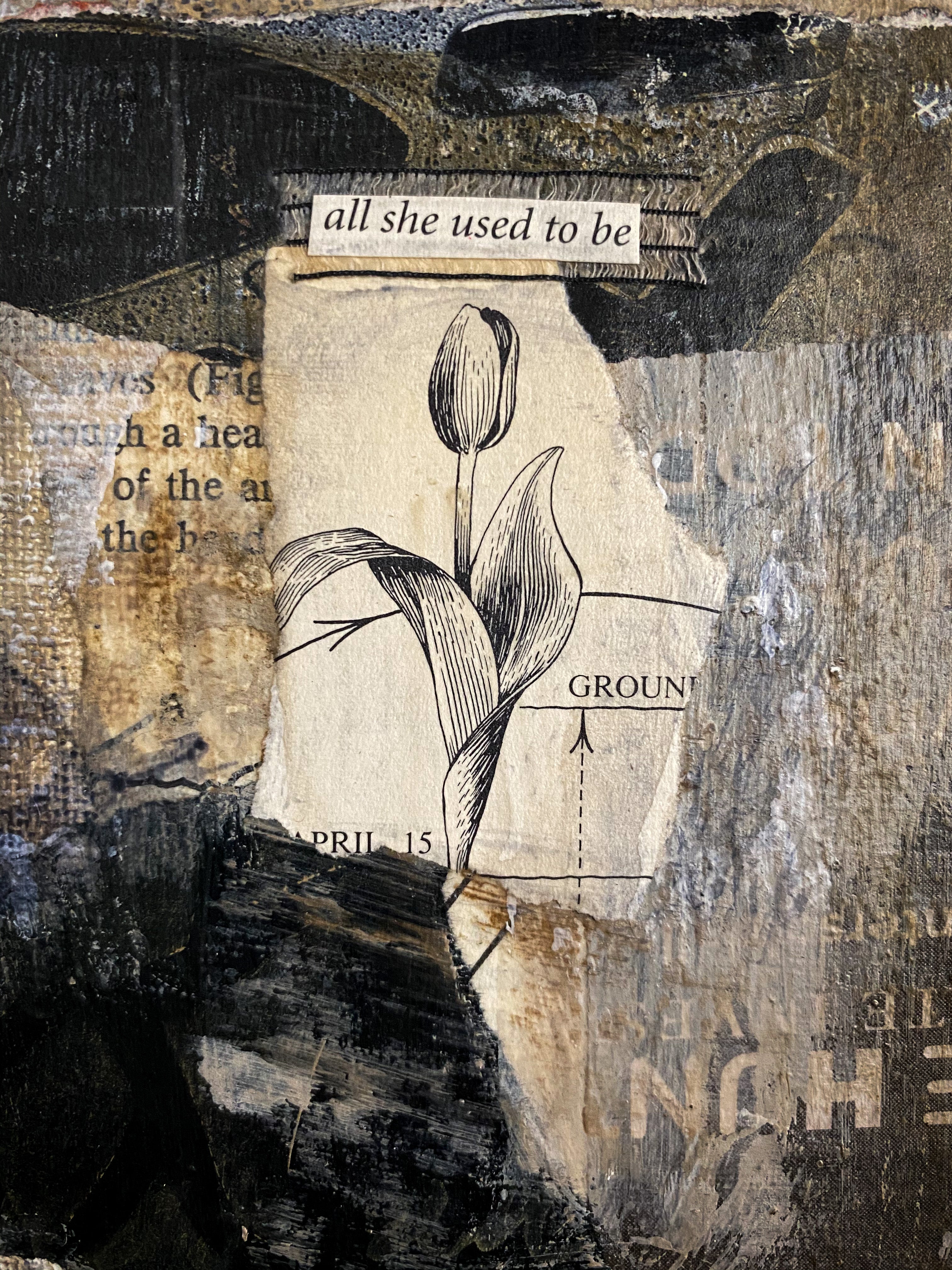 Used to Be - Original Mixed Media Collage