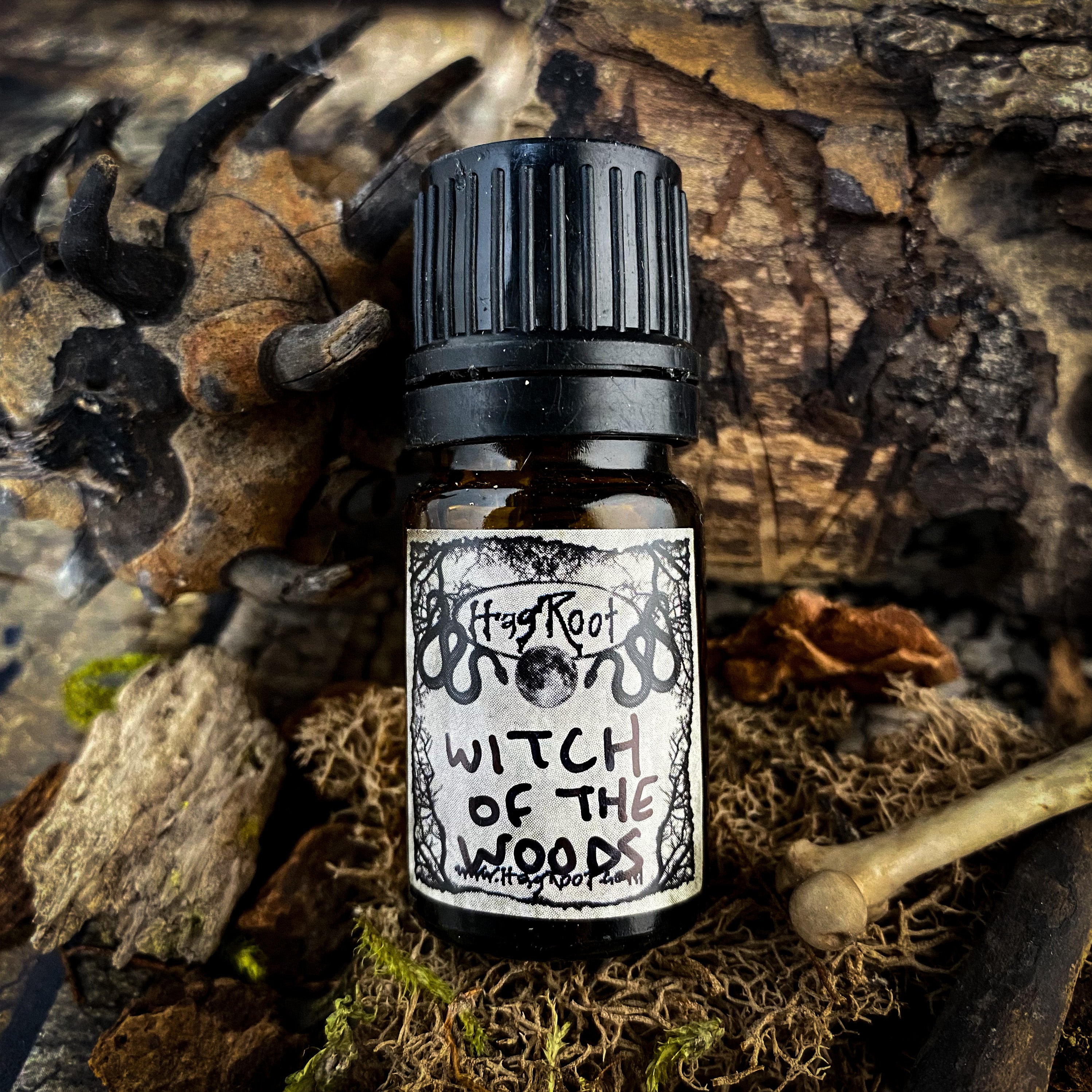 WITCH OF THE WOODS-(Evergreens and Mahogany Trees, Oakmoss and Ritual Fire)-Perfume, Cologne, Anointing, Ritual Oil