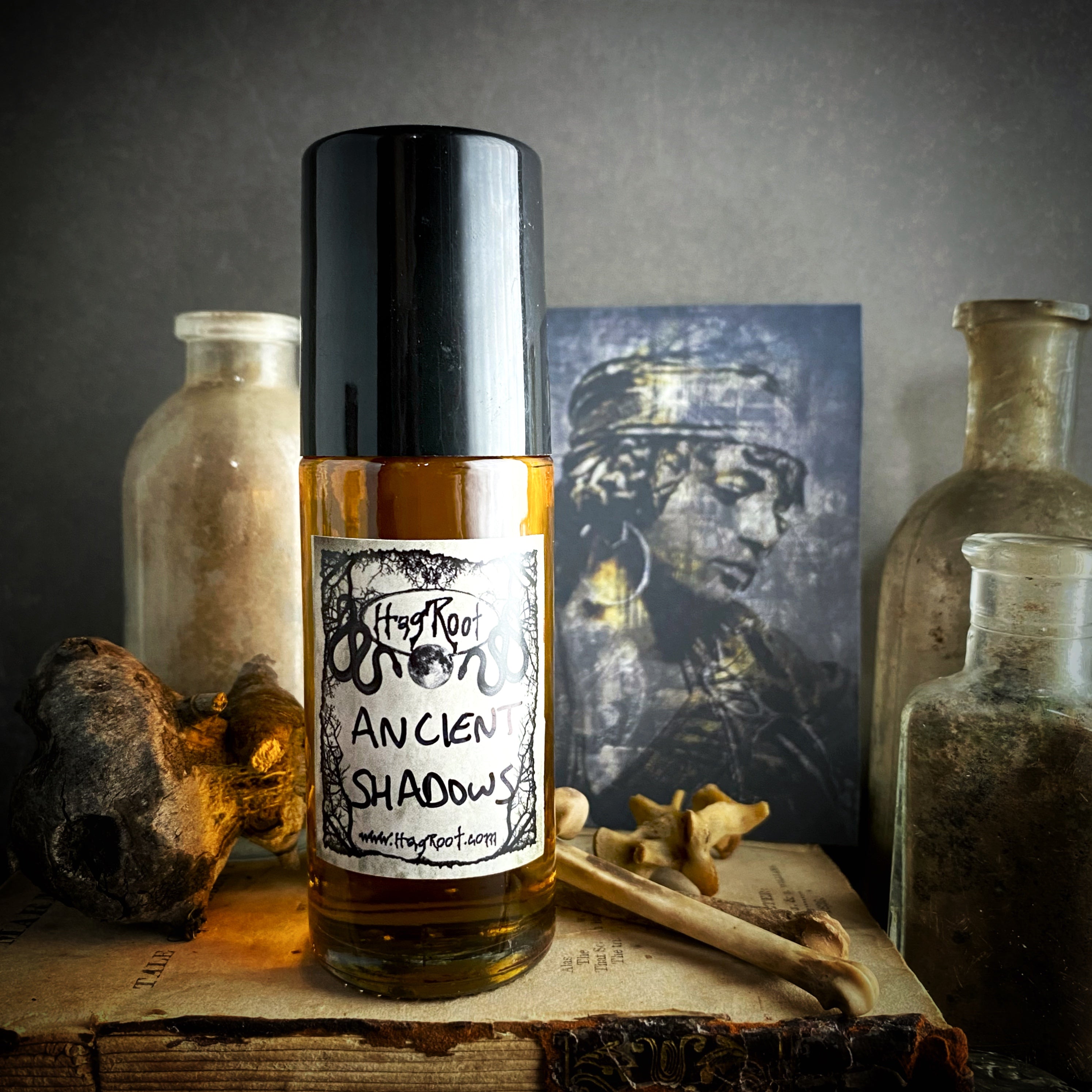 ANCIENT SHADOWS-(Cedar, Smoked Woods, Black Tea Leaves, Leather, Amber, Vanilla)-Perfume, Cologne, Anointing, Ritual Oil