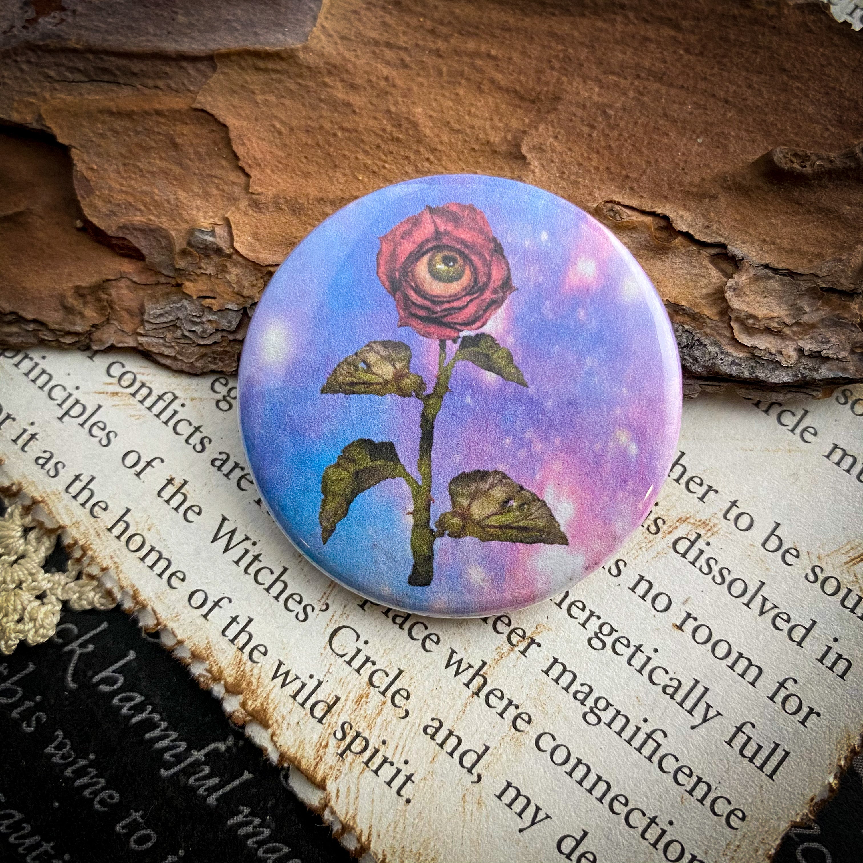 Nature Sees All - 1.5" Pin Back Button