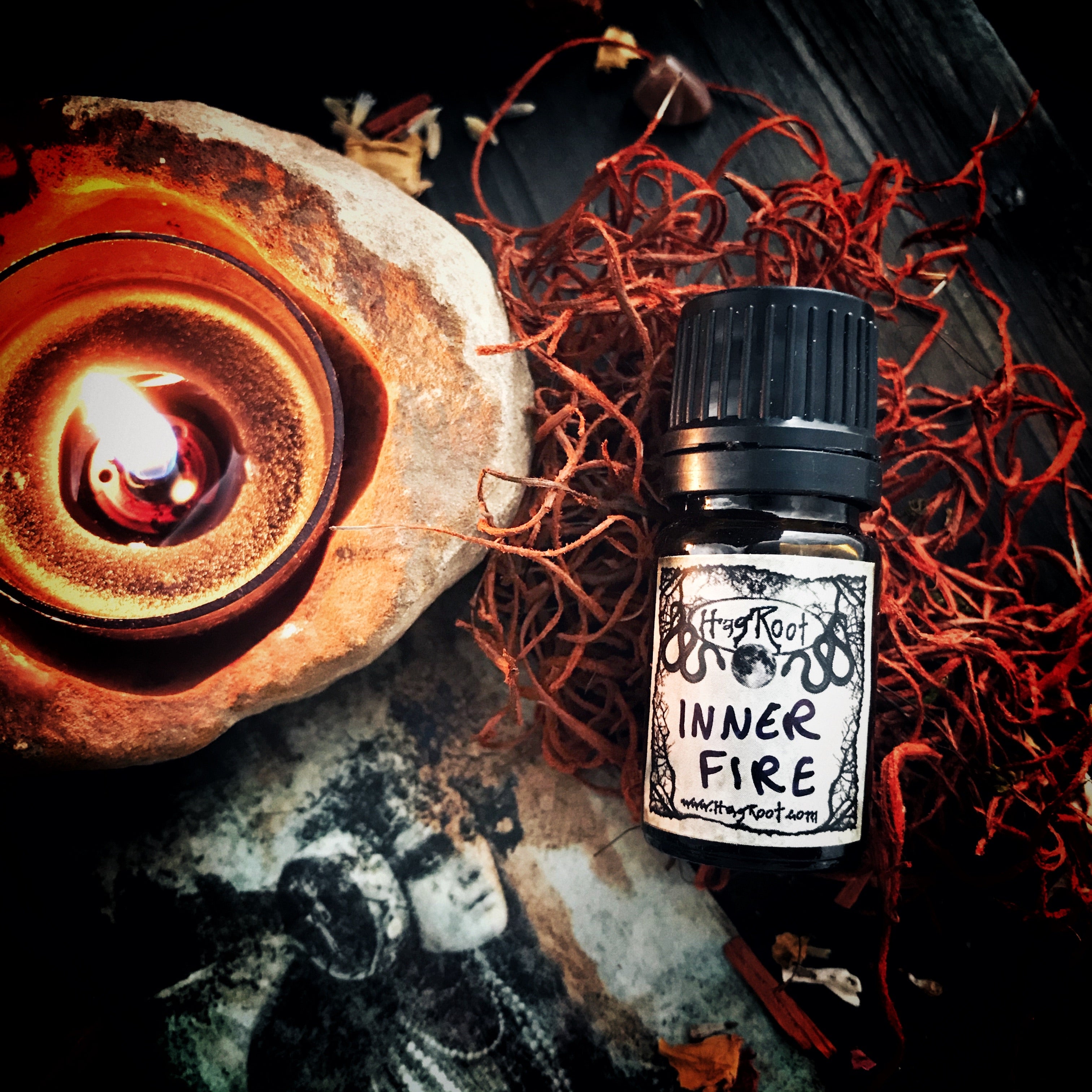 INNER FIRE-(Smoked Woods, Vanilla, Dark Amber, Sandalwood, Jasmine)-Perfume, Cologne, Anointing, Ritual Oil