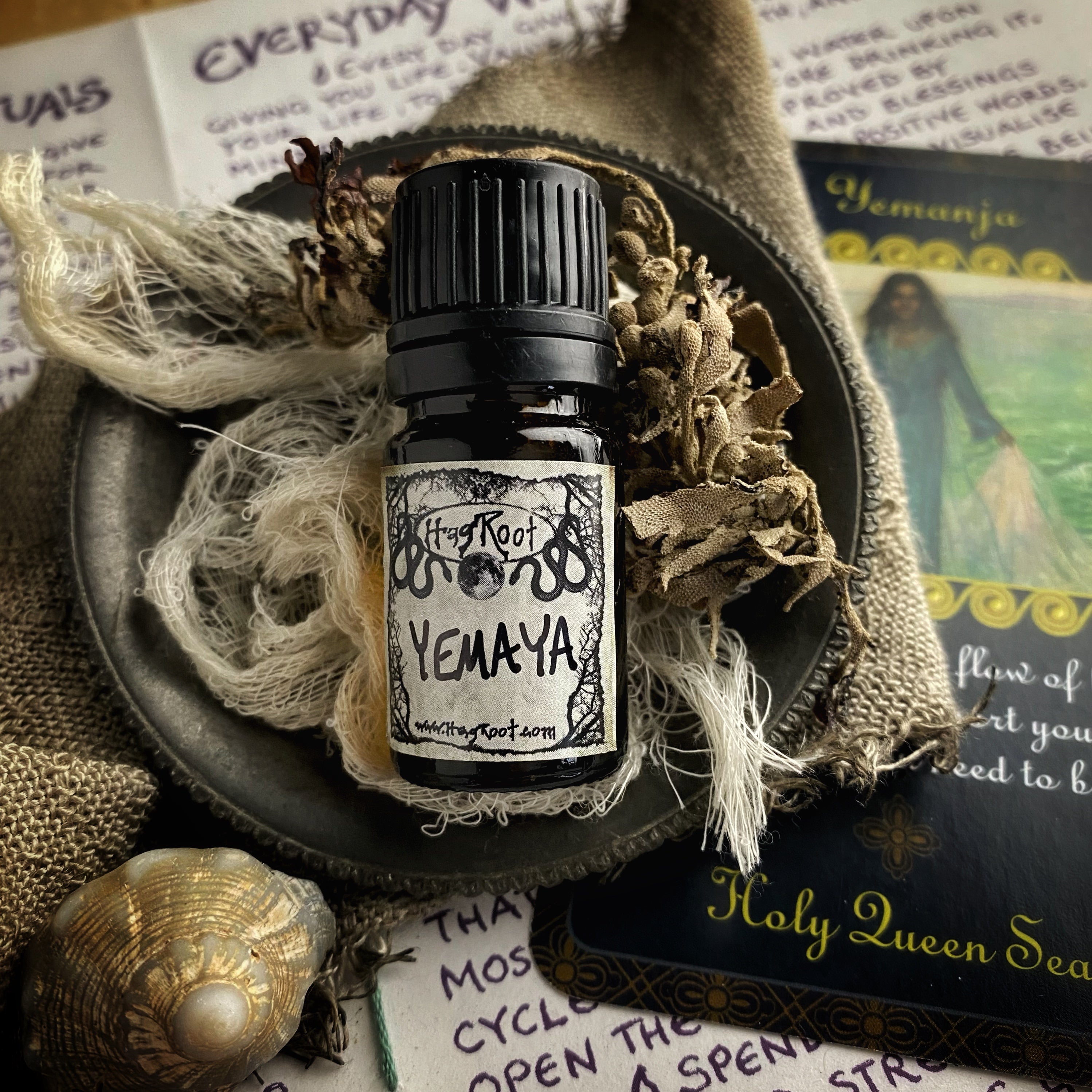 YEMAYA- (Salty Sea Air, Driftwood, Sacred Floral Offerings)-Perfume, Cologne, Anointing, Ritual Oil