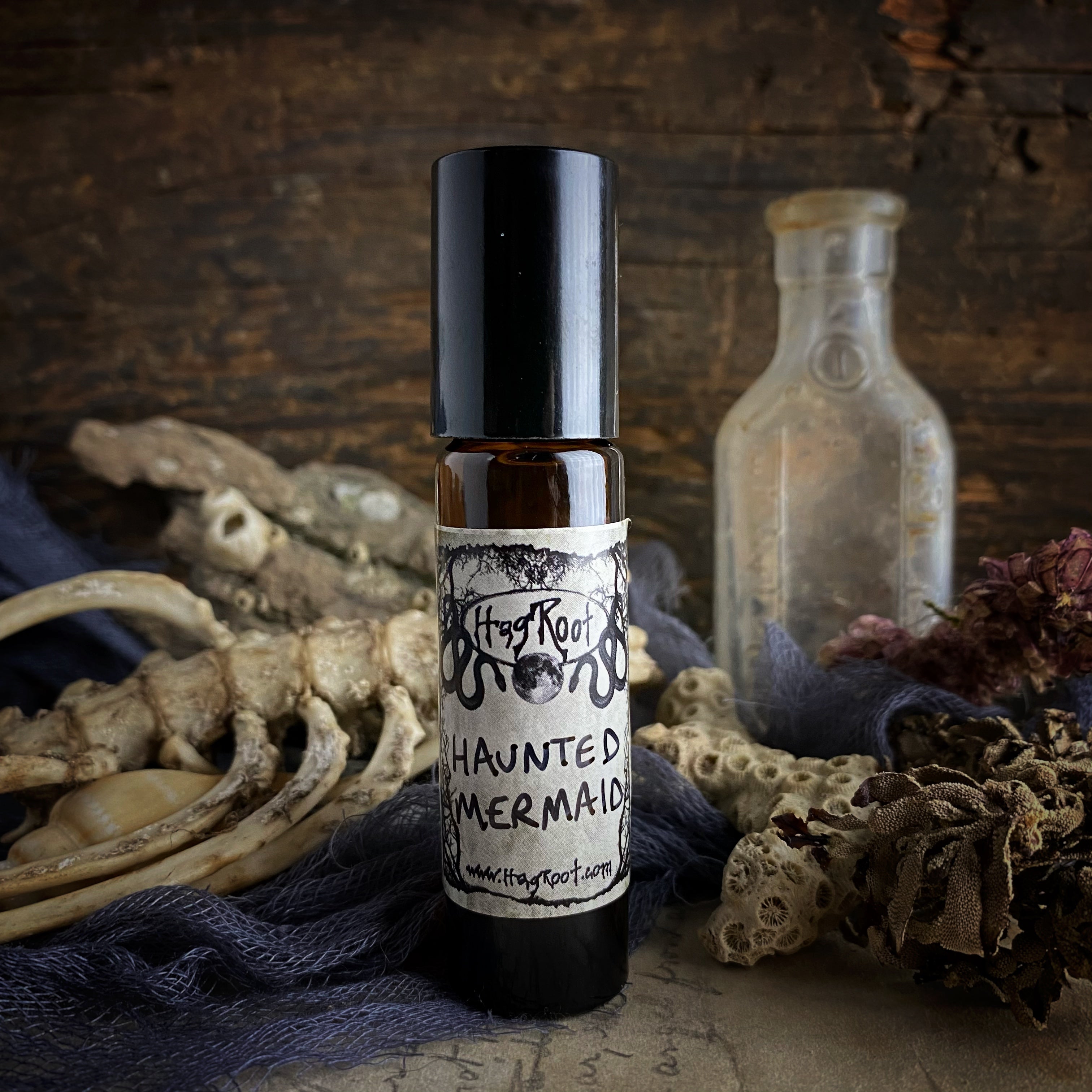 HAUNTED MERMAID-(Sea Moss, Driftwood, Sandalwood, Coconut, Jasmine)-Perfume, Cologne, Anointing, Ritual Oil