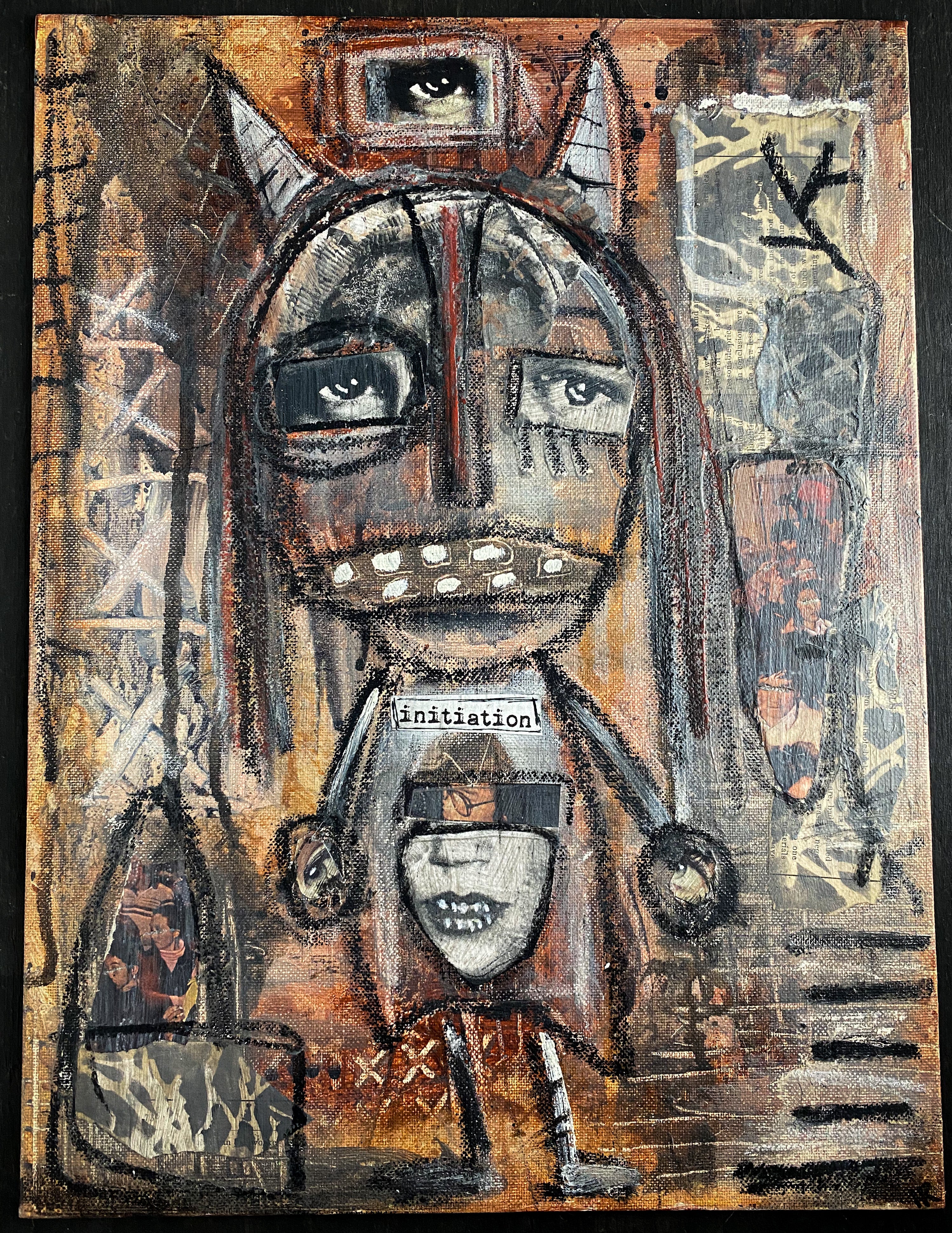 Initiation - Original Mixed Media Collage
