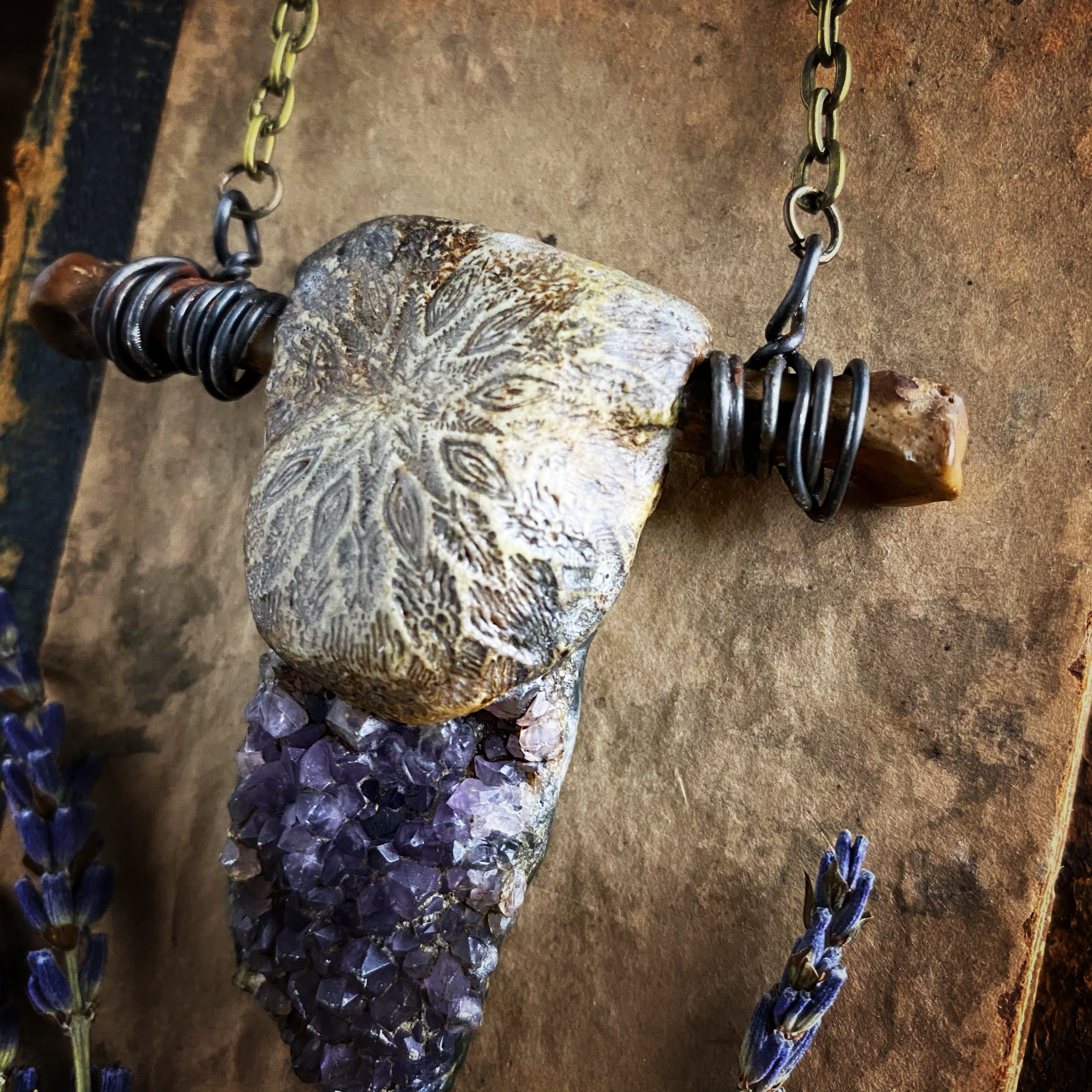 Amethyst Necklace for Connection