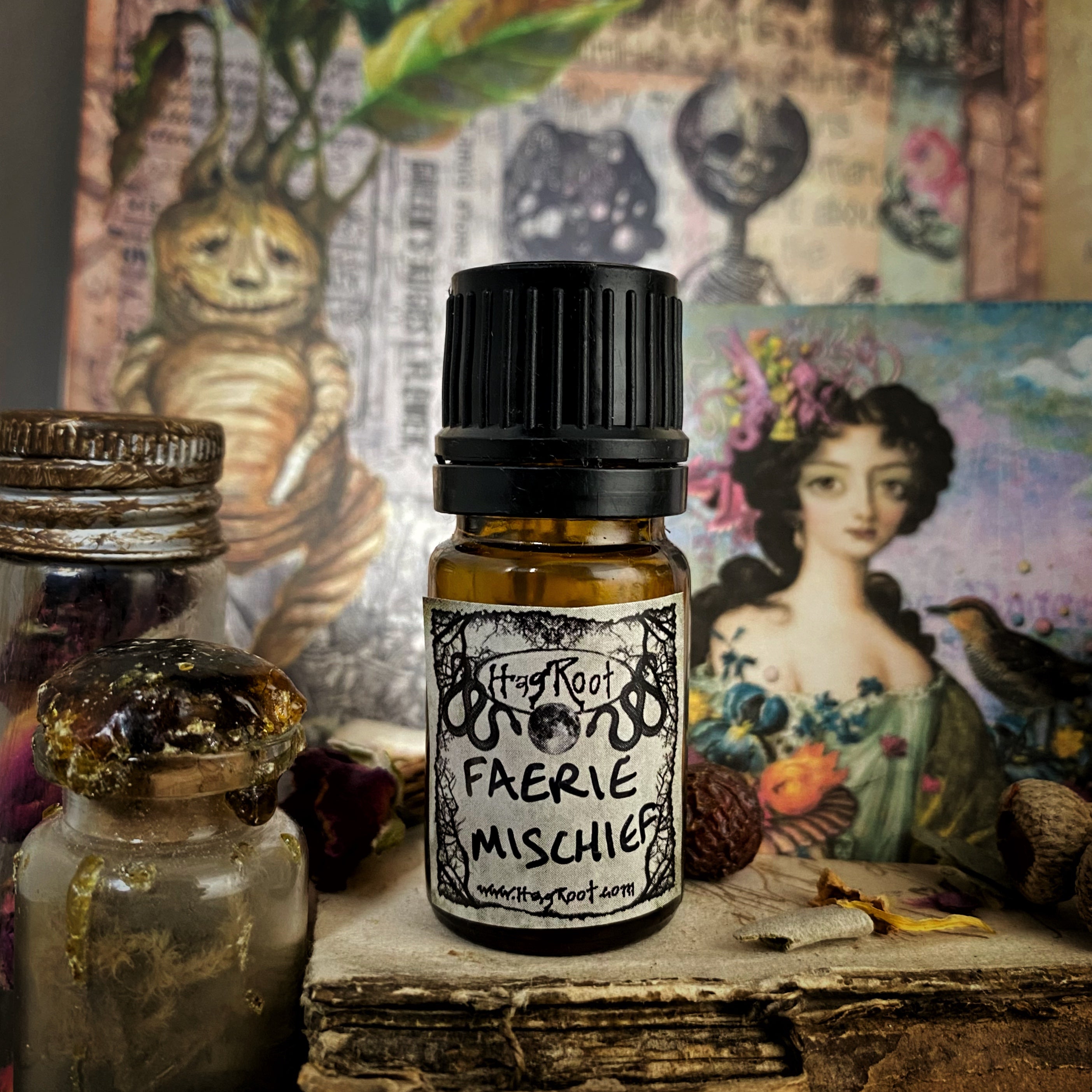 FAERIE MISCHIEF-(Blood Orange, Frankincense, Dark Cherries, Cinnamon, Pumpkin, Forest)-Perfume, Cologne, Anointing, Ritual Oil