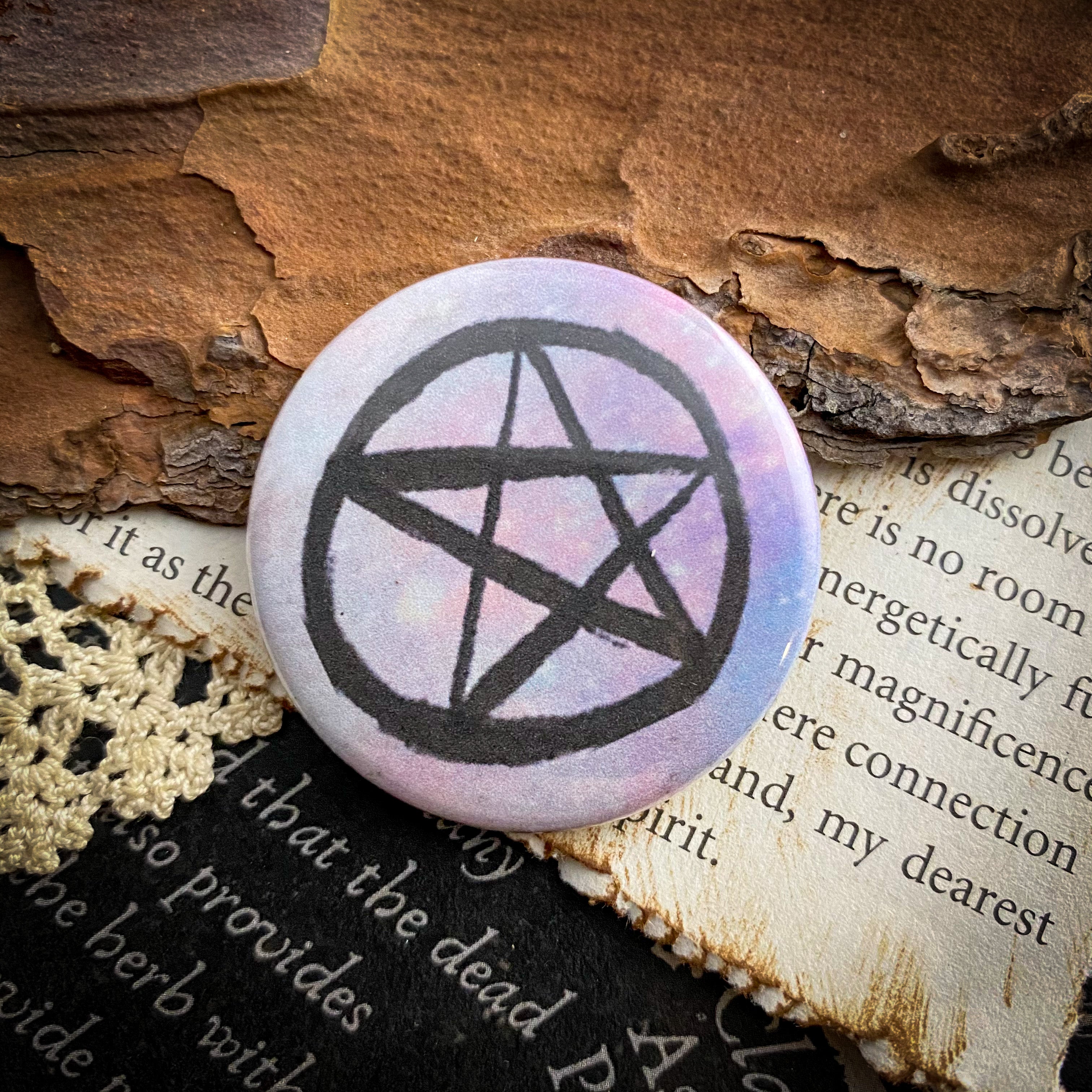 Pentacle - 1.5" Pin Back Button
