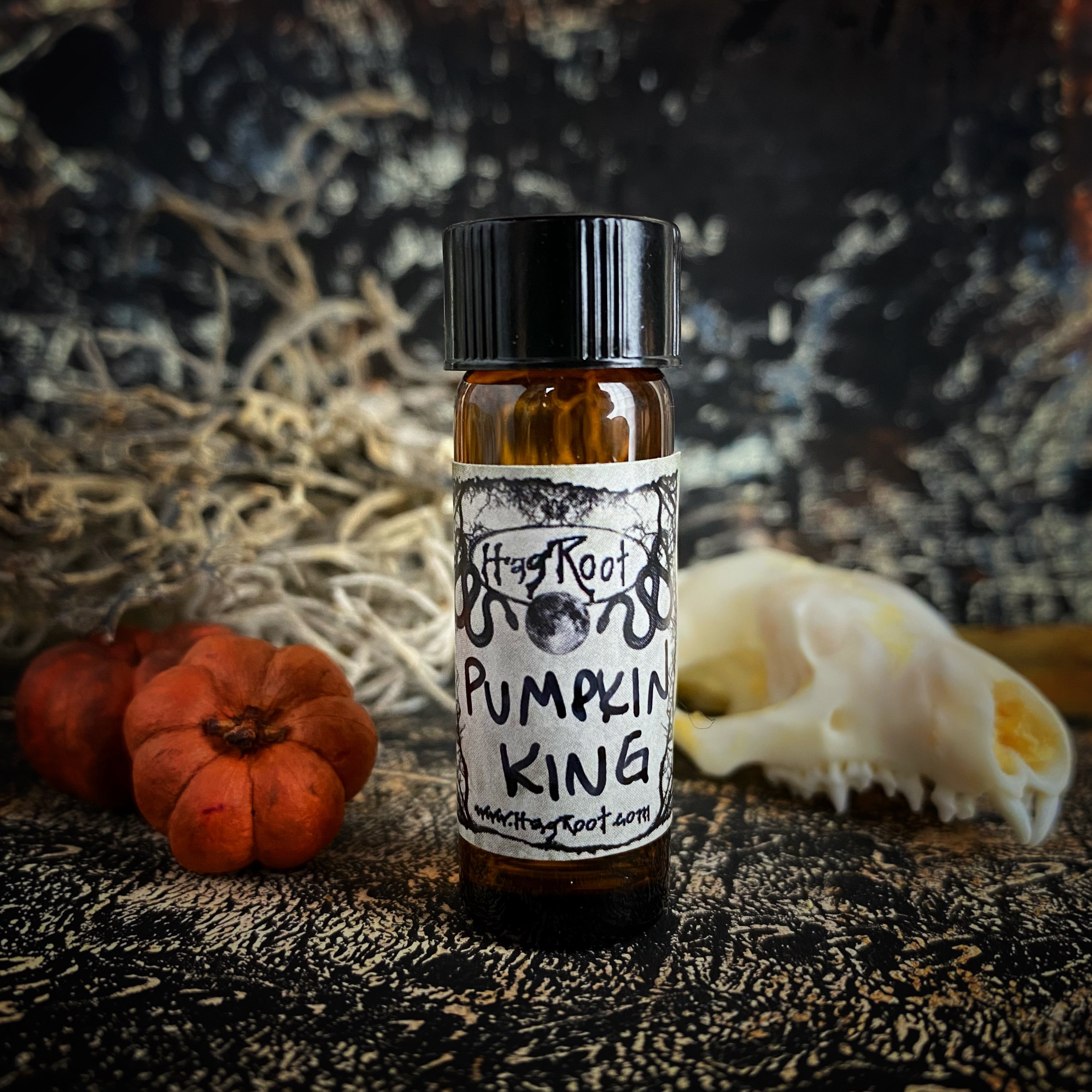 PUMPKIN KING-(Pumpkin, Oakmoss, Cedar, Tobacco, Nutmeg, Oud Wood)-Perfume, Cologne, Anointing, Ritual Oil