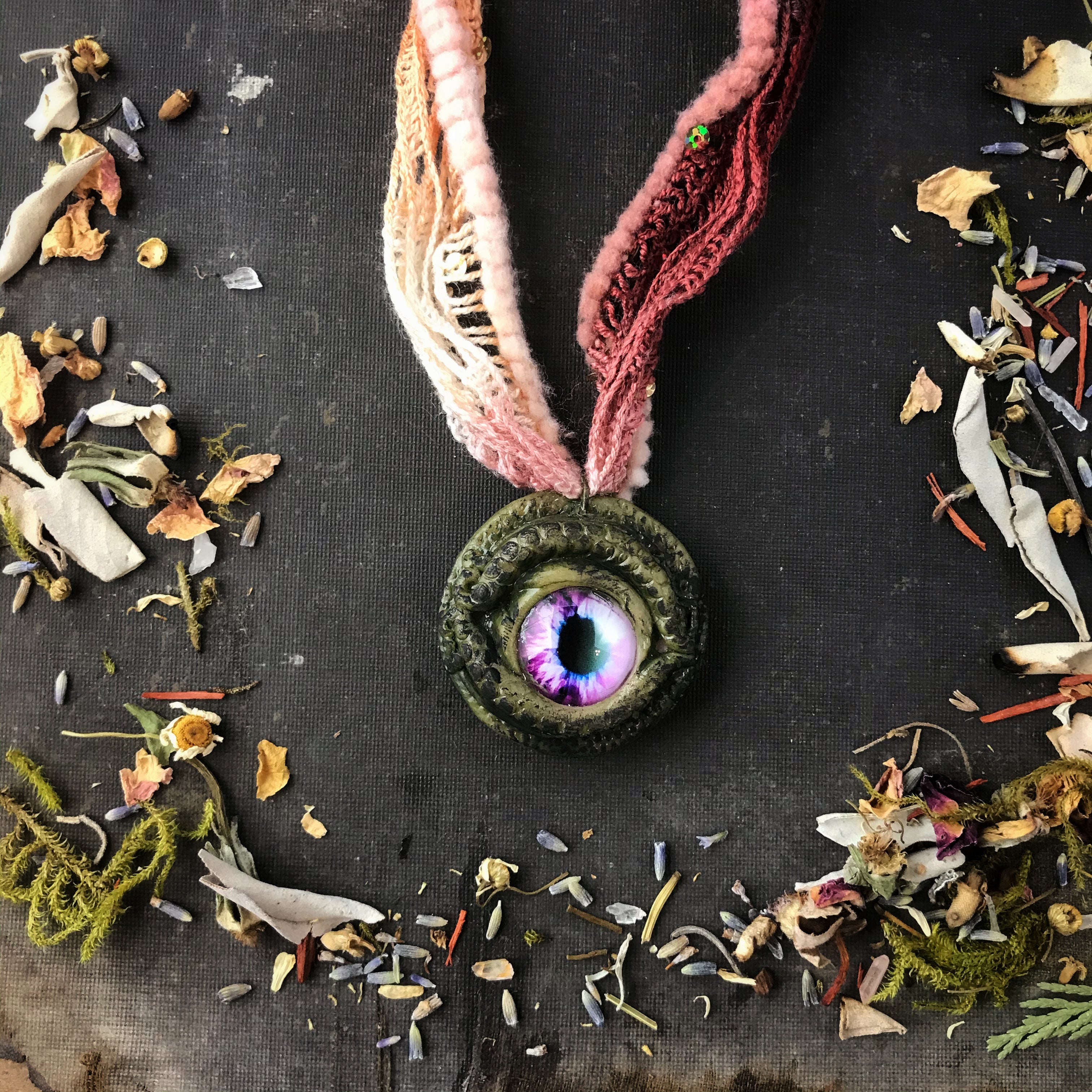 Mystical Dragon Eye Necklace for Protection, Courage and Strength