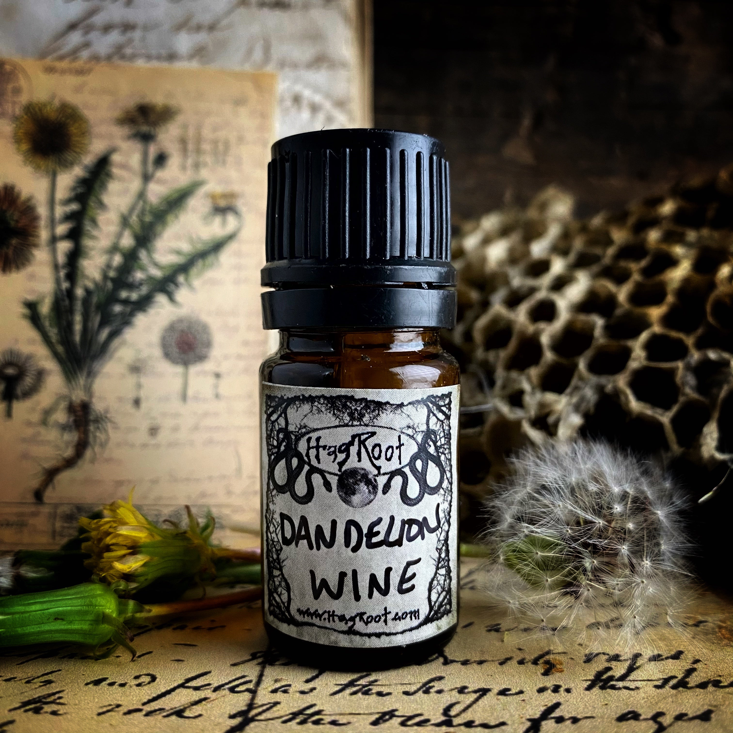 DANDELION WINE-(Dandelion, Myrrh, Grapes, Thyme)-Perfume, Cologne, Anointing, Ritual Oil