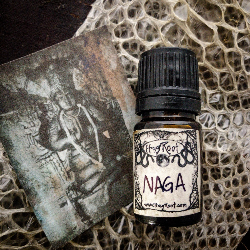 NAGA-(Amber, Sandalwood, Patchouli, Vanilla, Cedar, Baked Apples)-Perfume, Cologne, Anointing, Ritual Oil