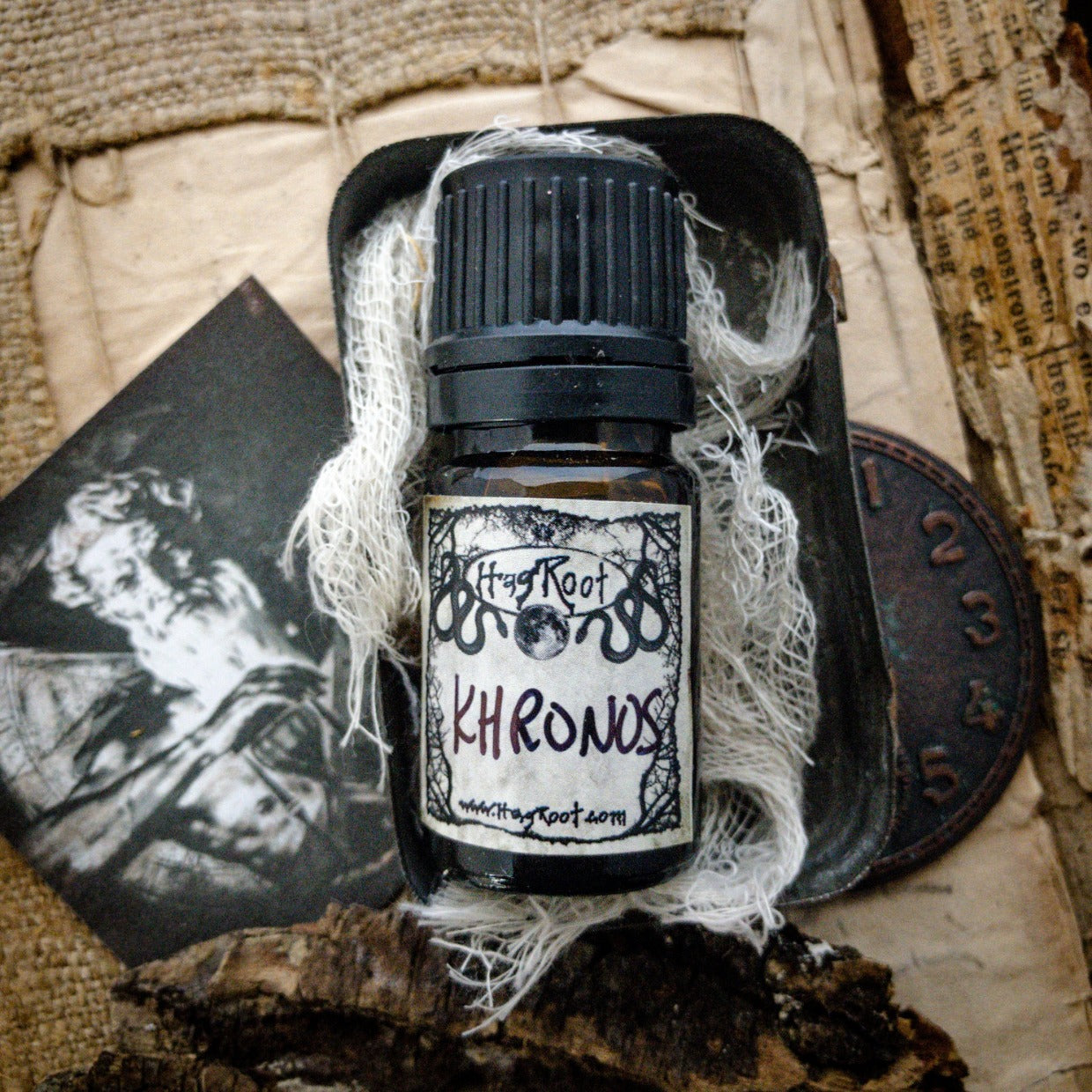 KHRONOS-(Oakmoss, Sage, Oud Wood, Cypress, Patchouli, Sacred Resins)-Perfume, Cologne, Anointing, Ritual Oil