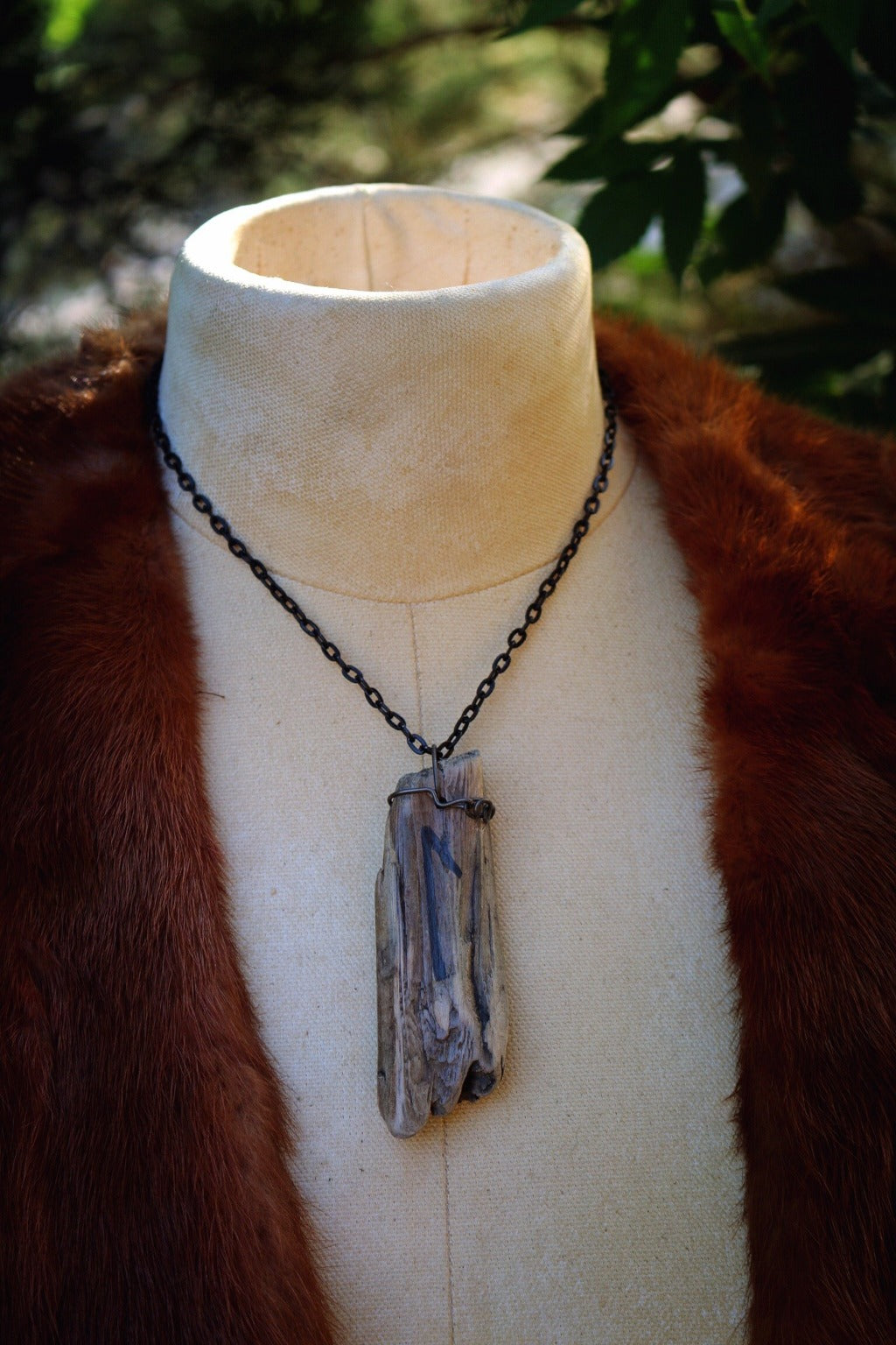 Laguz Driftwood Necklace - Calming, Clarity, Purifying, Water